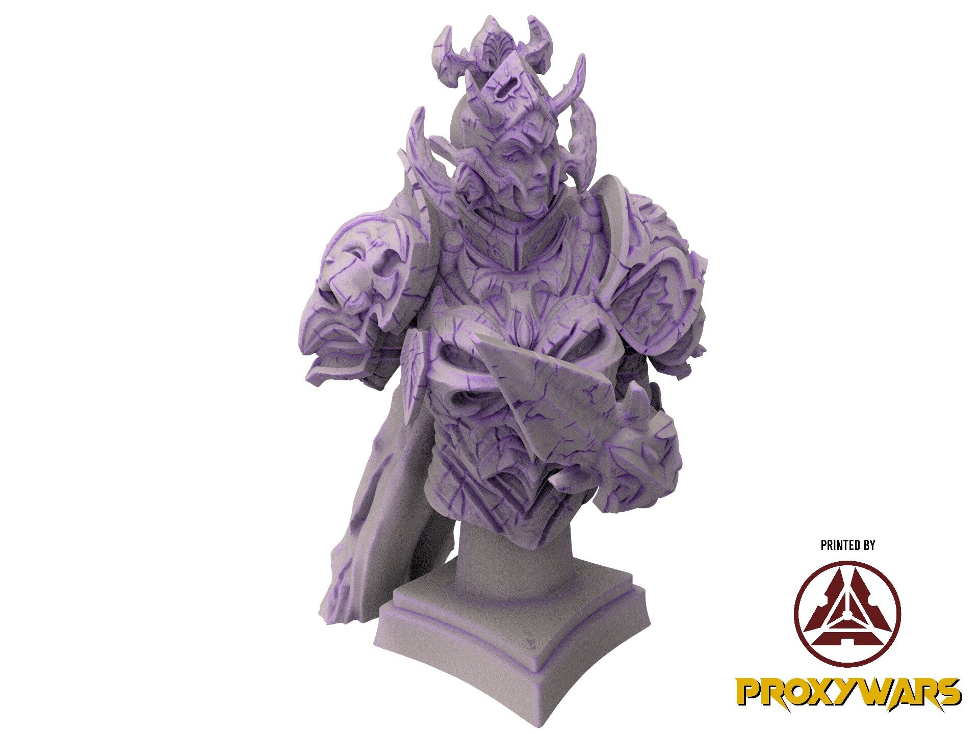 The scourges of war - Bust - Dragonborn Knight, glory and honor, Ennemy, Flesh of Gods, for Wargames, Dungeons & Dragons TTRPG