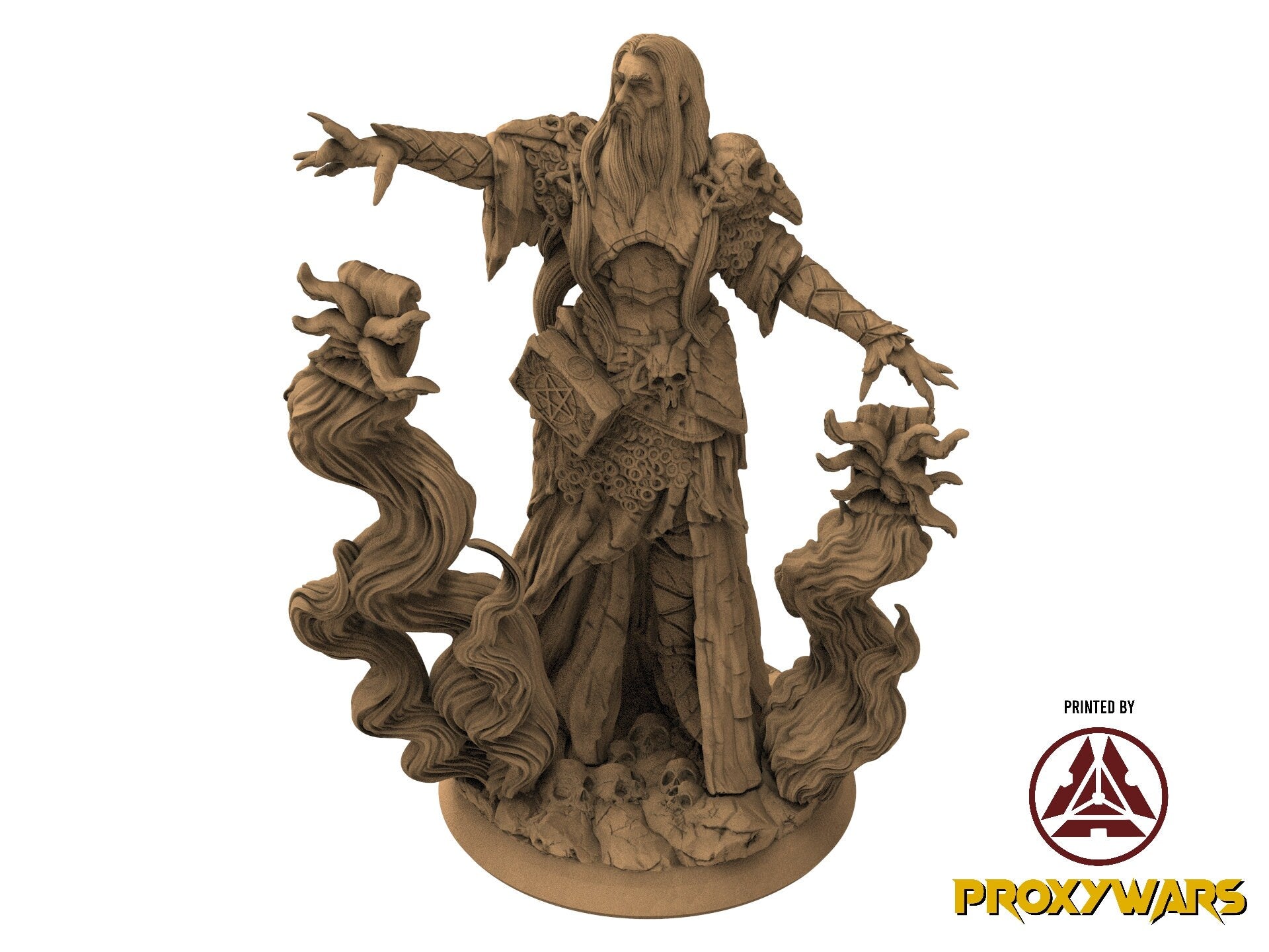 Grimoires of madness - Hero - Goatfolk Wizard (25 mm), forbidden magics, Ennemy, Flesh of Gods, for Wargames, Dungeons & Dragons TTRPG