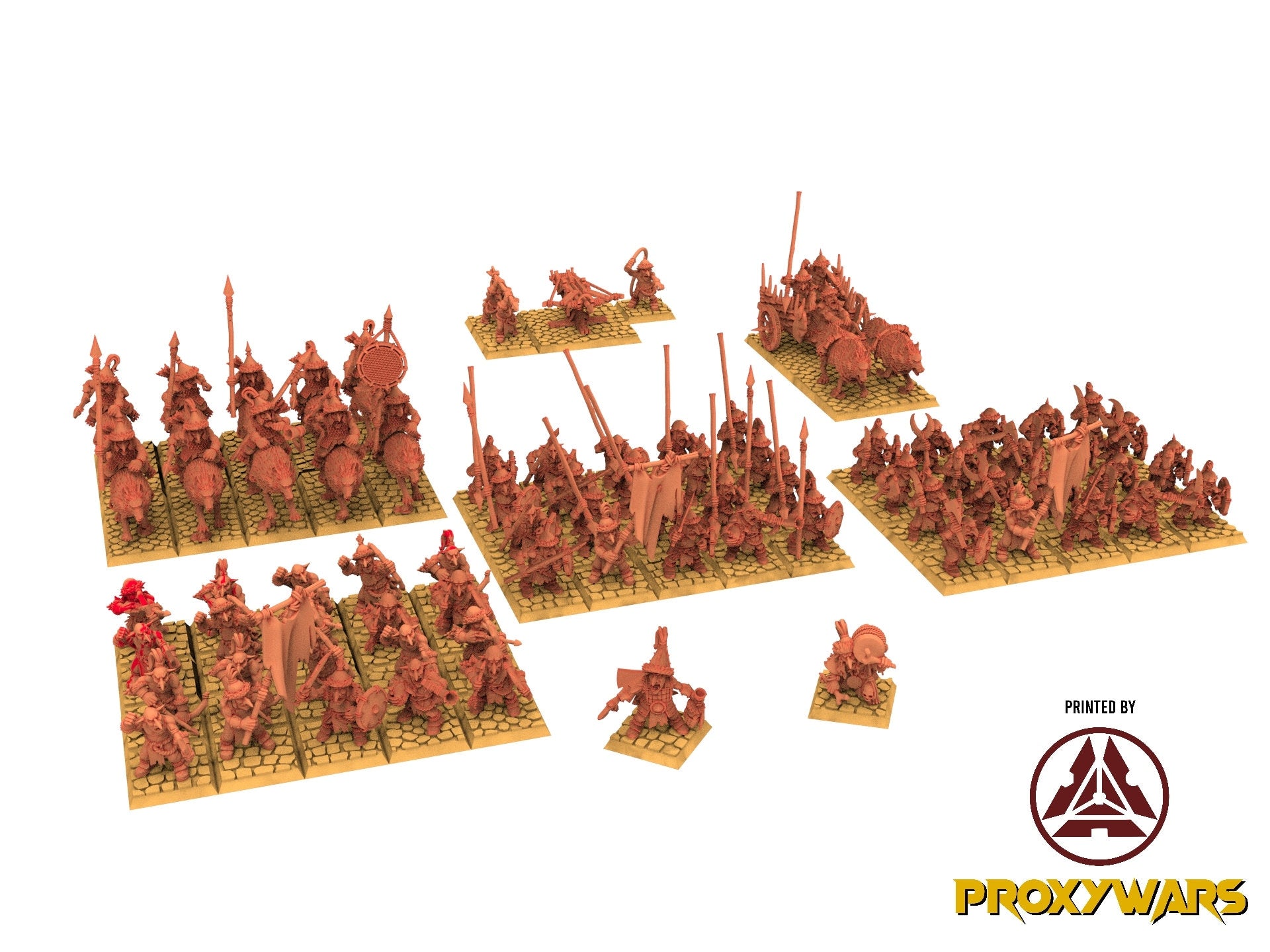 Orc & Goblin - Steppe Goblin Archers - The Black horde, usable for Oldhammer, king of wars, 9th age