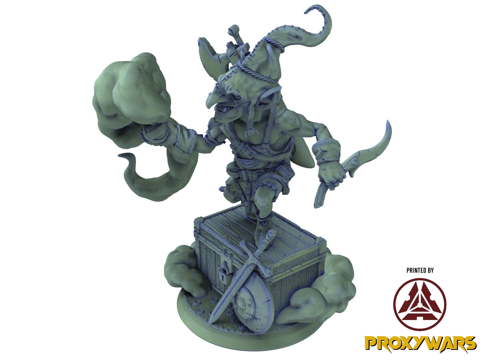 The tribal Gathering - Bust - Todor, fierce and proud warriors, Ennemy, Flesh of Gods, for Wargames, Dungeons & Dragons TTRPG