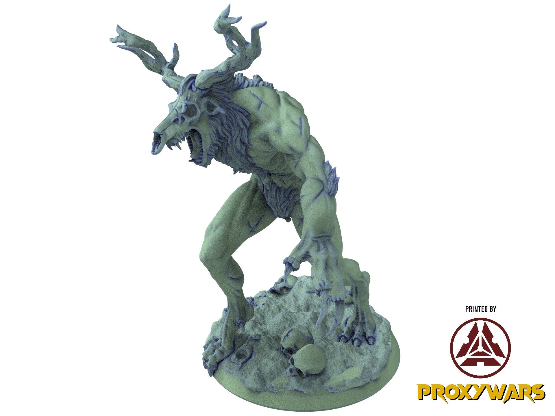 The tribal Gathering - Enemy - Rhino Mounted Goblin, fierce and proud warriors,Ennemy, Flesh of Gods, for Wargames, Dungeons & Dragons TTRPG