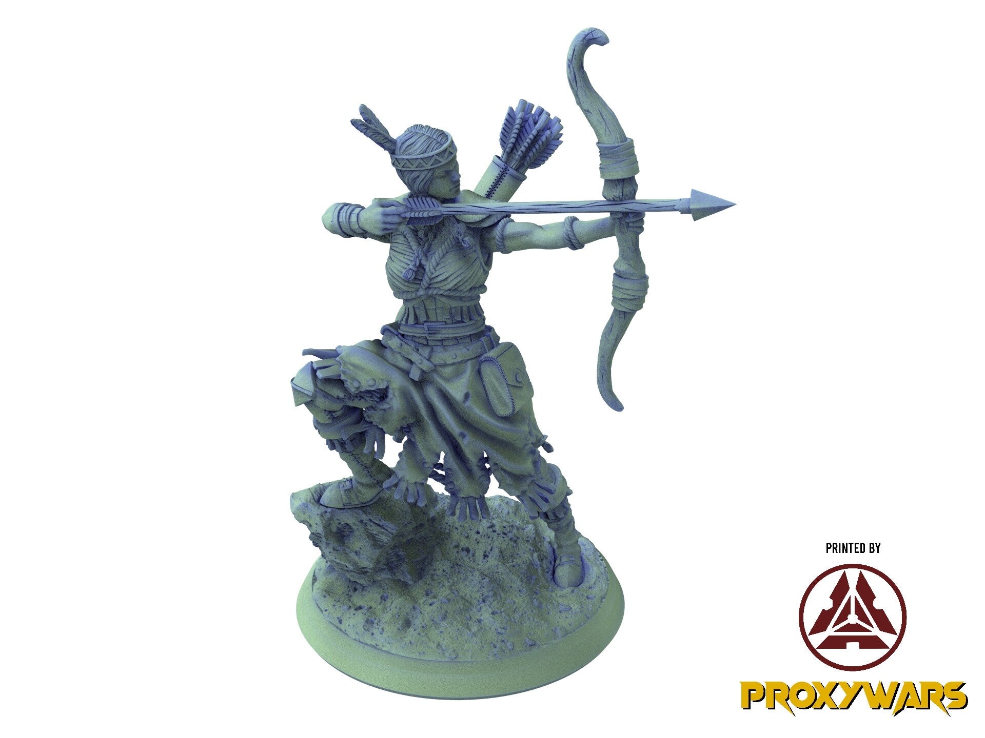 The tribal Gathering - Enemy - Female Warrior 01, fierce and proud warriors,Ennemy, Flesh of Gods, for Wargames, Dungeons & Dragons TTRPG