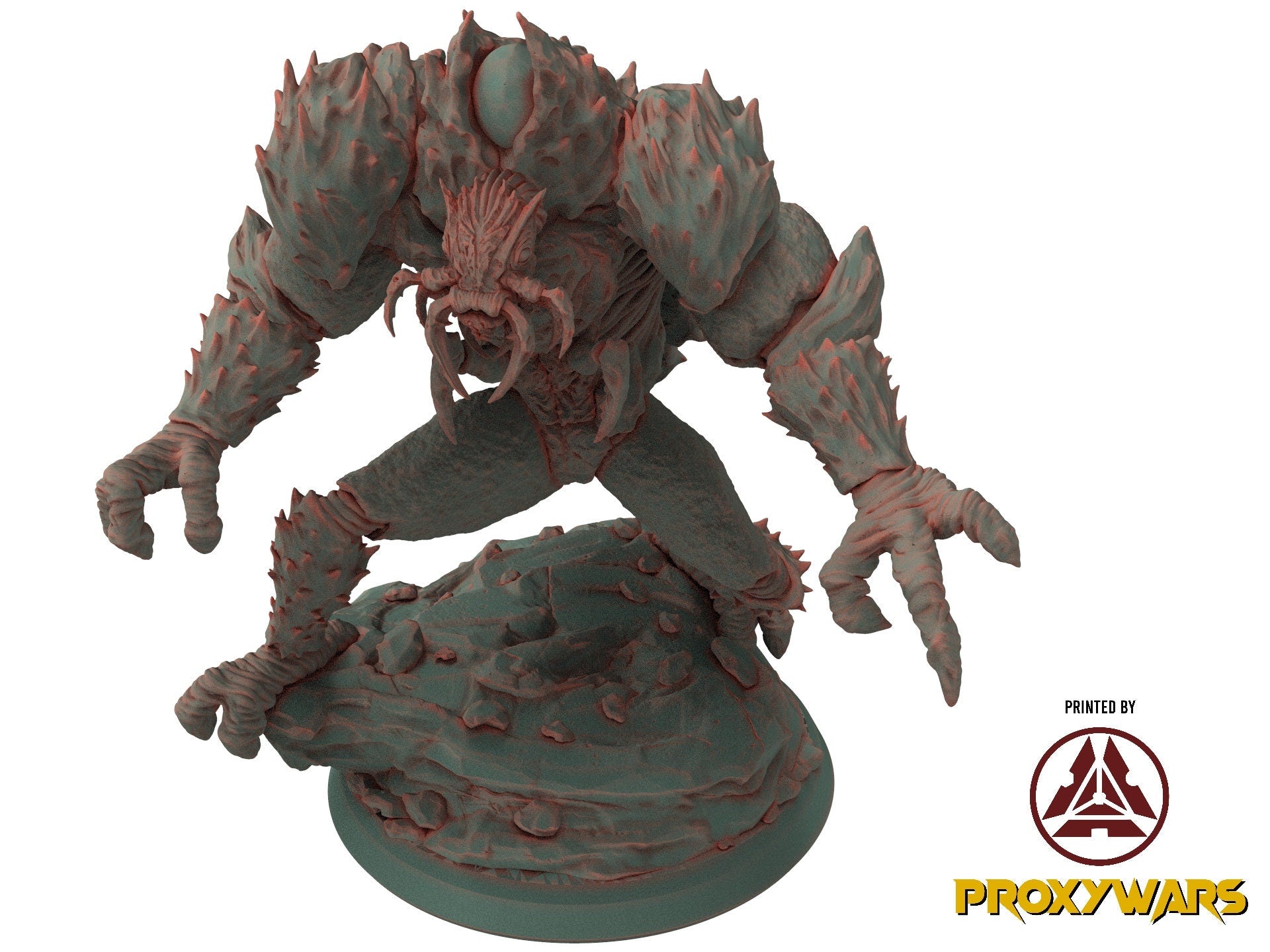 The Court Blood - Enemy - Troll Miner (75 mm), chaos and carnage, Ennemy, Flesh of Gods, for Wargames, Dungeons & Dragons TTRPG