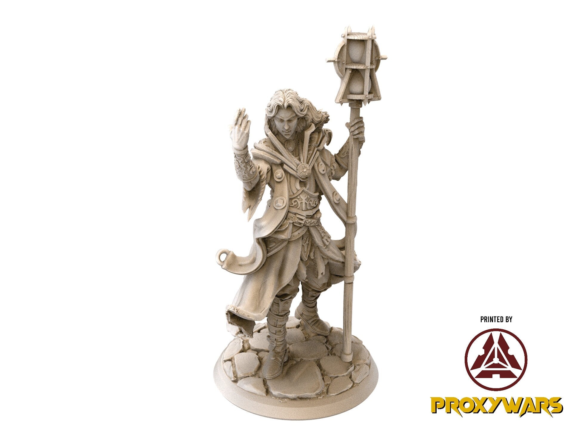 The Time Abyss - Hero - Aluin, Human Psion (25 mm), Light and darkness, Flesh of Gods, for Wargames, Dungeons & Dragons TTRPG