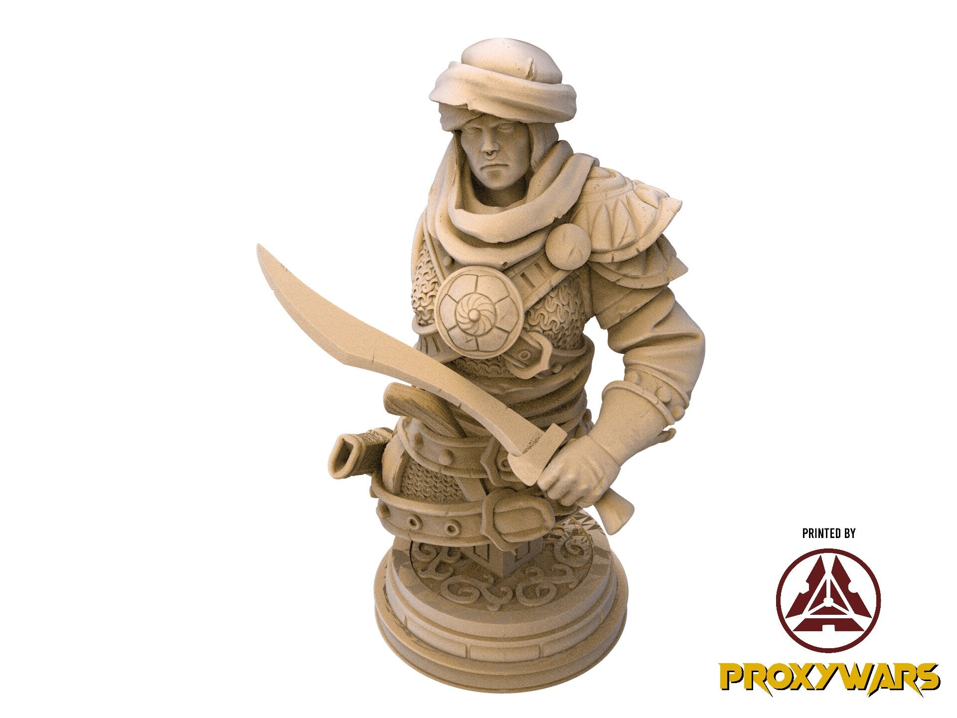 The Silent Sands - Enemy - Buried Golem 01 (50 mm), Awakened Shadow Flesh of Gods, for Wargames, Dungeons & Dragons TTRPG