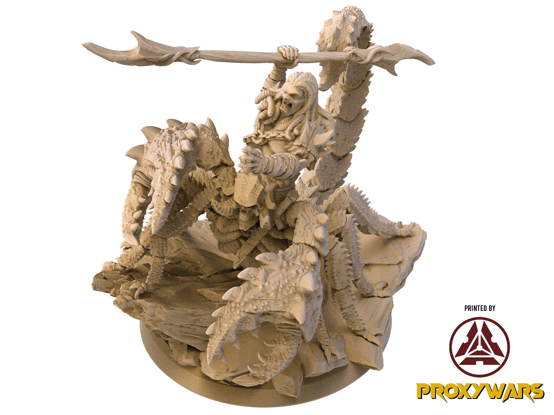 The Silent Sands - Hero - Rhazir, The Silent Blade (25 mm), Awakened Shadow Flesh of Gods, for Wargames, Dungeons & Dragons TTRPG