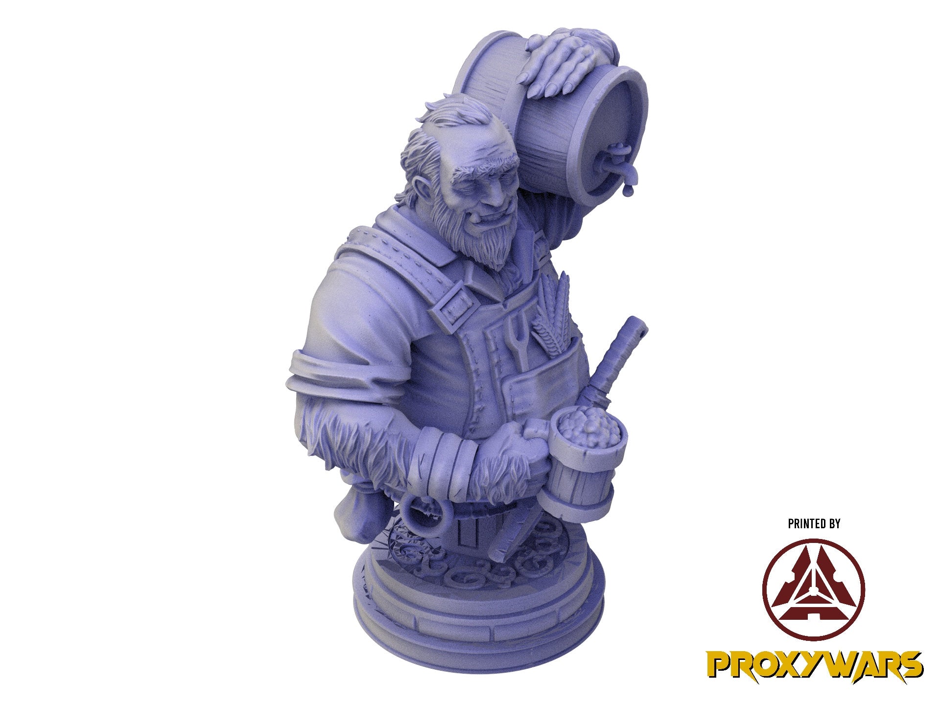 A Stormforged Heaven - Bust - Grimnir, Ravenlord, quest for glory, Flesh of Gods, for Wargames, Dungeons & Dragons TTRPG