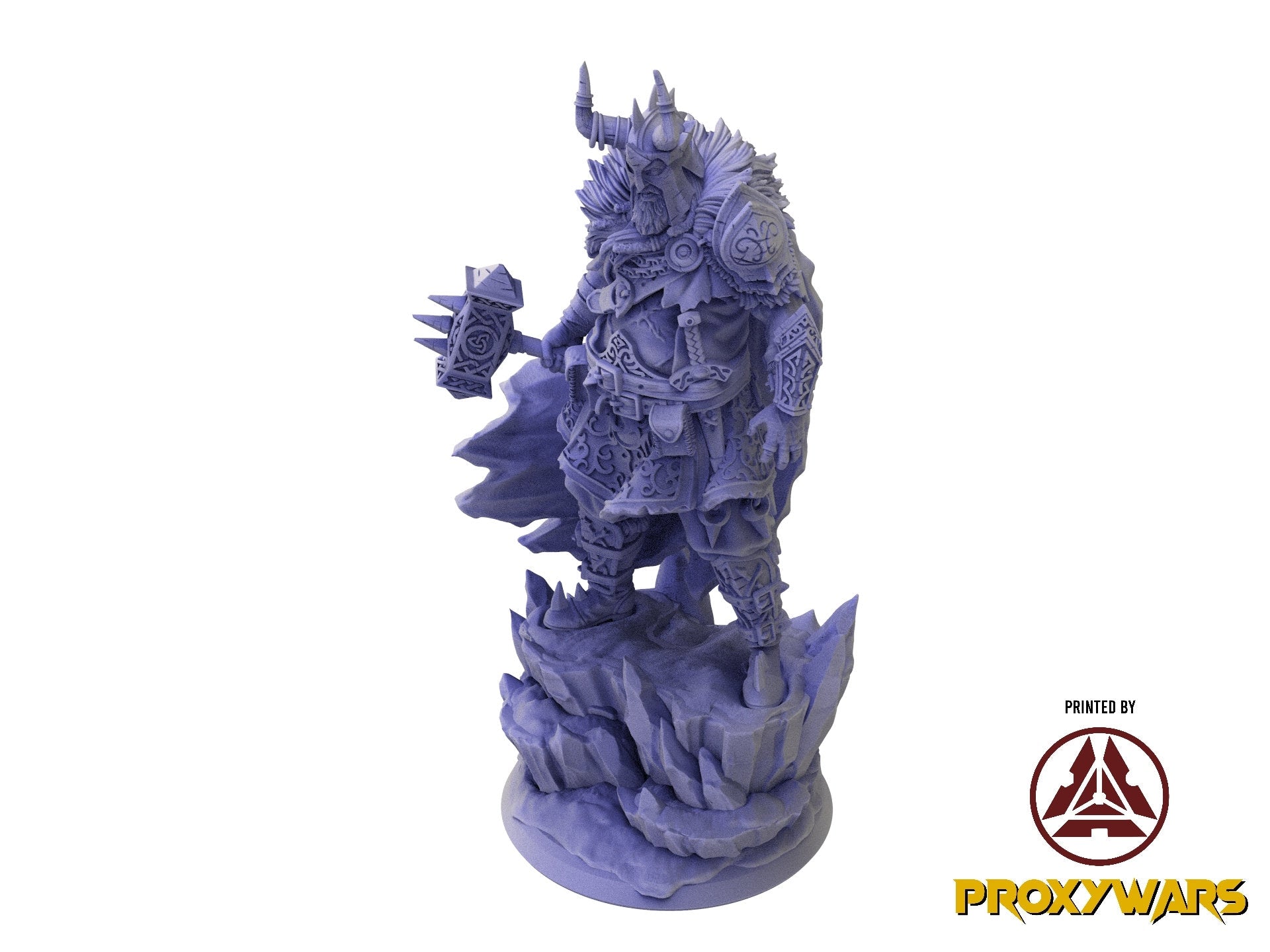 A Stormforged Heaven - Bust - Bjalnir, Thunderlord, quest for glory, Flesh of Gods, for Wargames, Dungeons & Dragons TTRPG