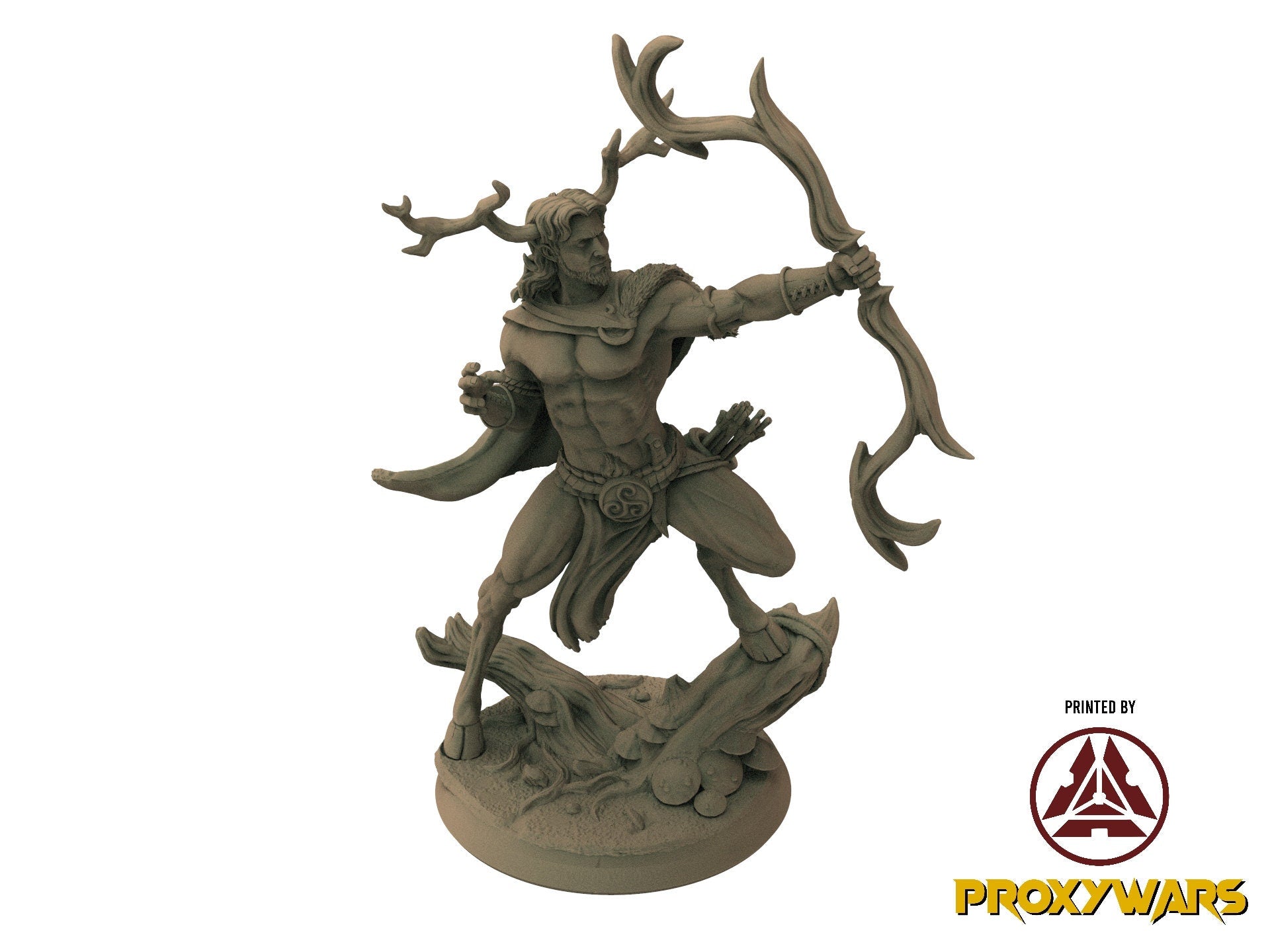 A Stormforged Heaven - Hero - Grovemind (75 mm), quest for glory, Flesh of Gods, for Wargames, Dungeons & Dragons TTRPG