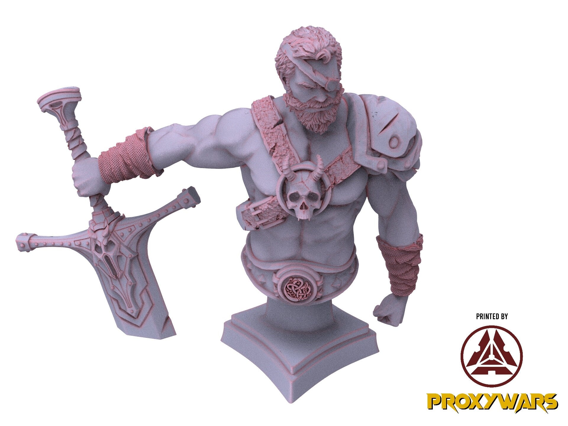 The Infinity of the Void - Bust - Thalia The Monk, manifestations of destruction, Flesh of Gods, for Wargames, Dungeons & Dragons TTRPG