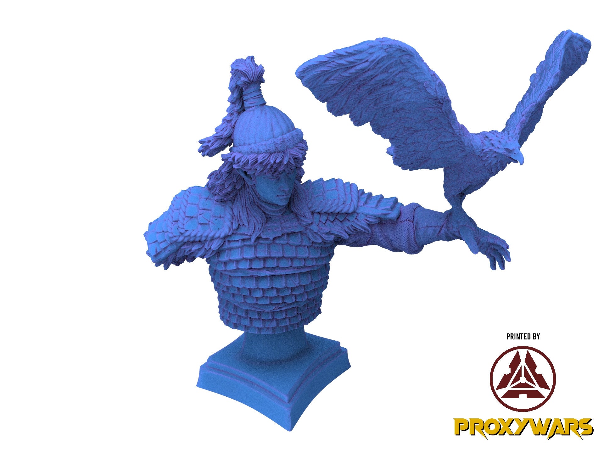 The Elves From The Highlands - Bust - The Bunny Assassin, protectors of their home, Flesh of Gods, for Wargames, Dungeons & Dragons TTRPG