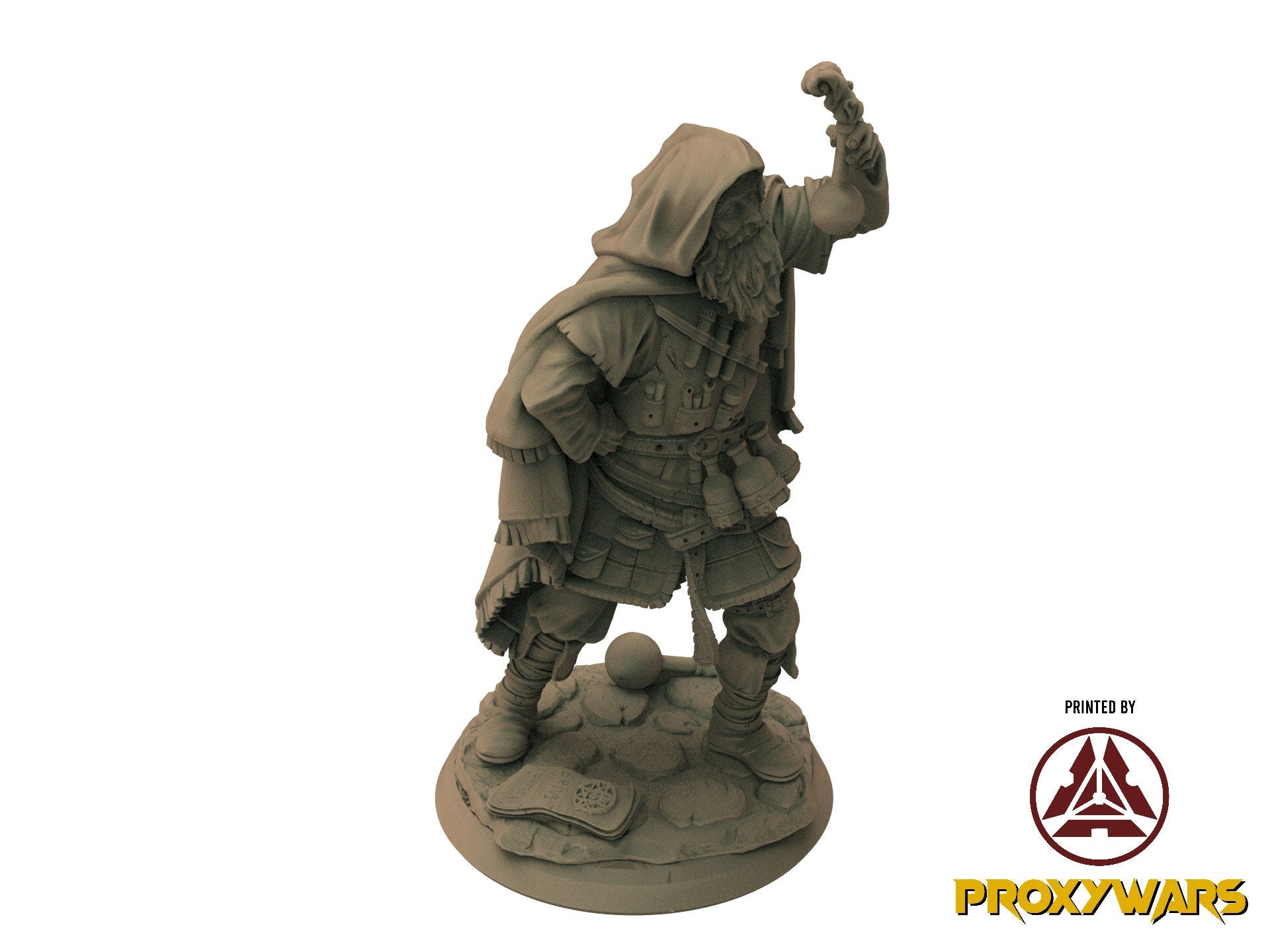 A Stormforged Heaven - Hero - Kazhel, Witchblood Warrior (75 mm), quest for glory, Flesh of Gods, for Wargames, Dungeons & Dragons TTRPG