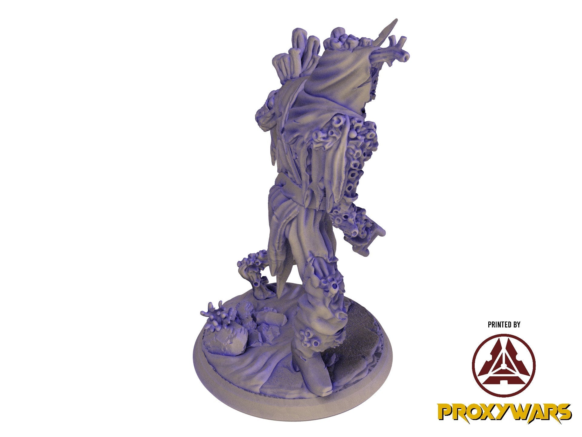 The Eternal Storm - Enemy - Cursed Captain (25 mm), quest for glory, Flesh of Gods, for Wargames, Dungeons & Dragons TTRPG