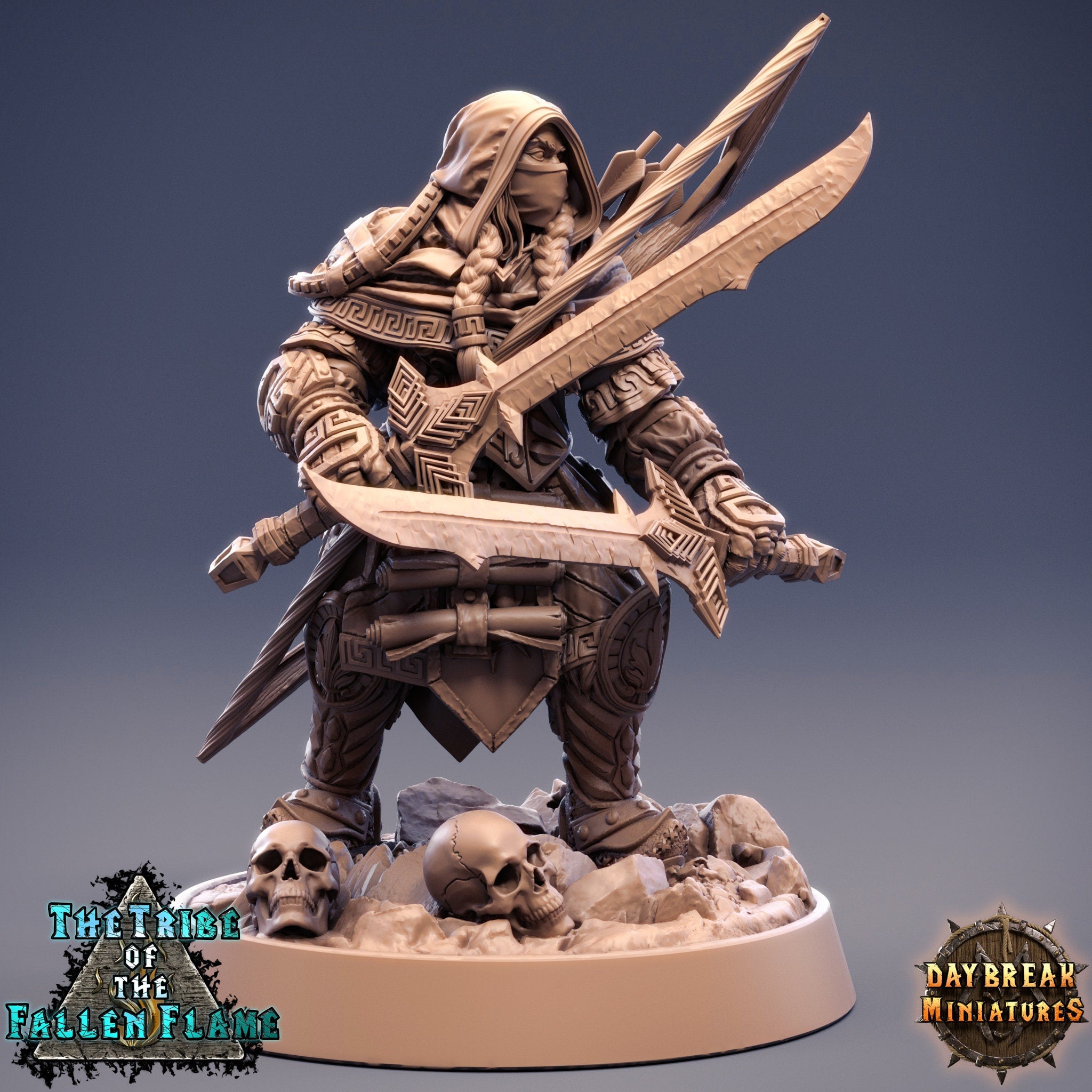 The Tribe Of The Fallen Flame - Adult Dreadwriggler, quest for glory, DayBreak Miniatures, for Wargames, Dungeons & Dragons TTRPG
