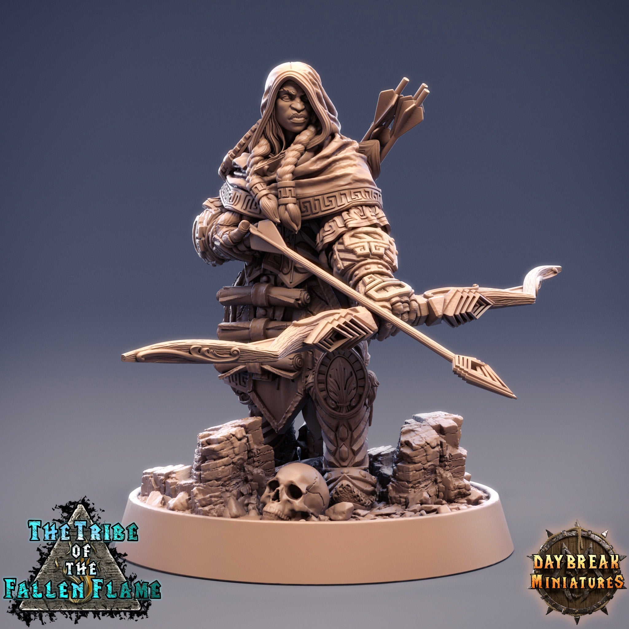 The Tribe Of The Fallen Flame - Irgut the Crusher Tuskerbeast, quest for glory, DayBreak Miniatures, for Wargames, Dungeons & Dragons TTRPG