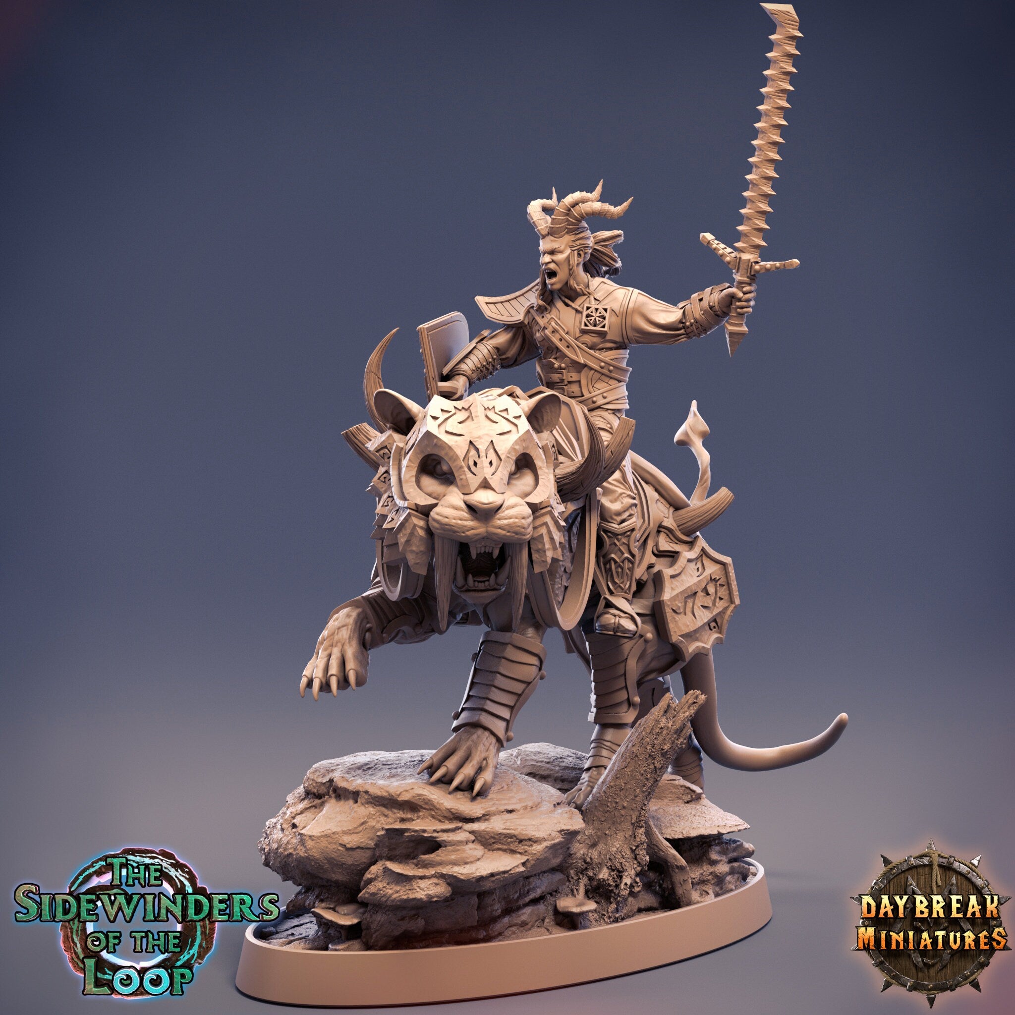 Tieflings The Sidewinders of the Loop - Horst Panthertail, quest for glory, DayBreak Miniatures, for Wargames, Dungeons & Dragons TTRPG