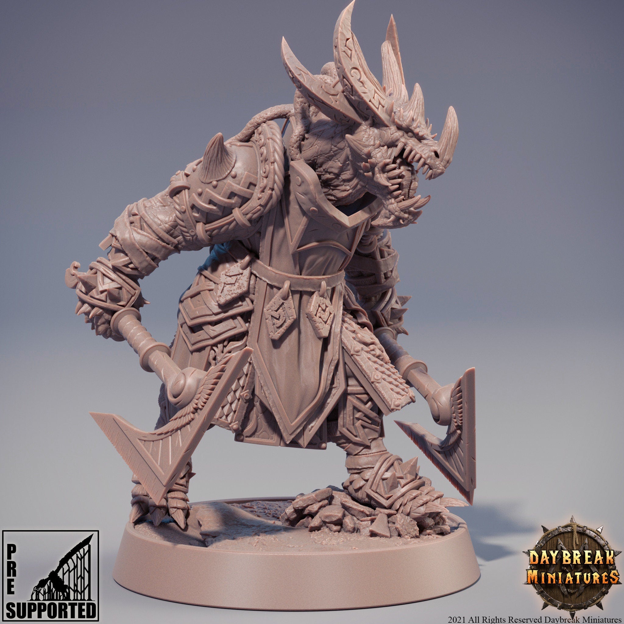 Dragonborn The Stoneborn of the Fire - Goshenite Neverguesser, quest for glory, DayBreak Miniatures, for Wargames, Dungeons & Dragons TTRPG