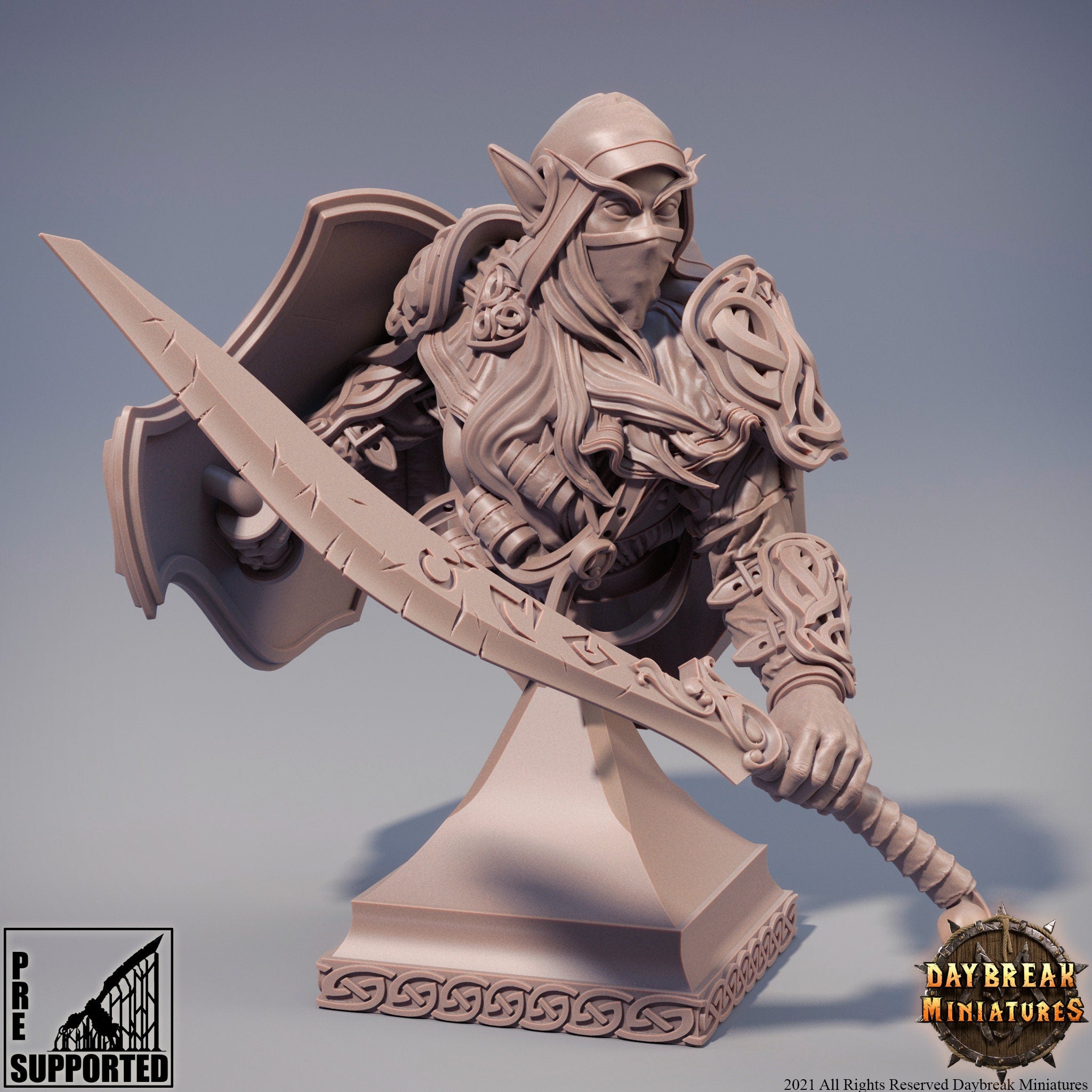 Zweitung Blutnagel - BUST, quest for glory, DayBreak Miniatures, for Wargames, Dungeons & Dragons TTRPG