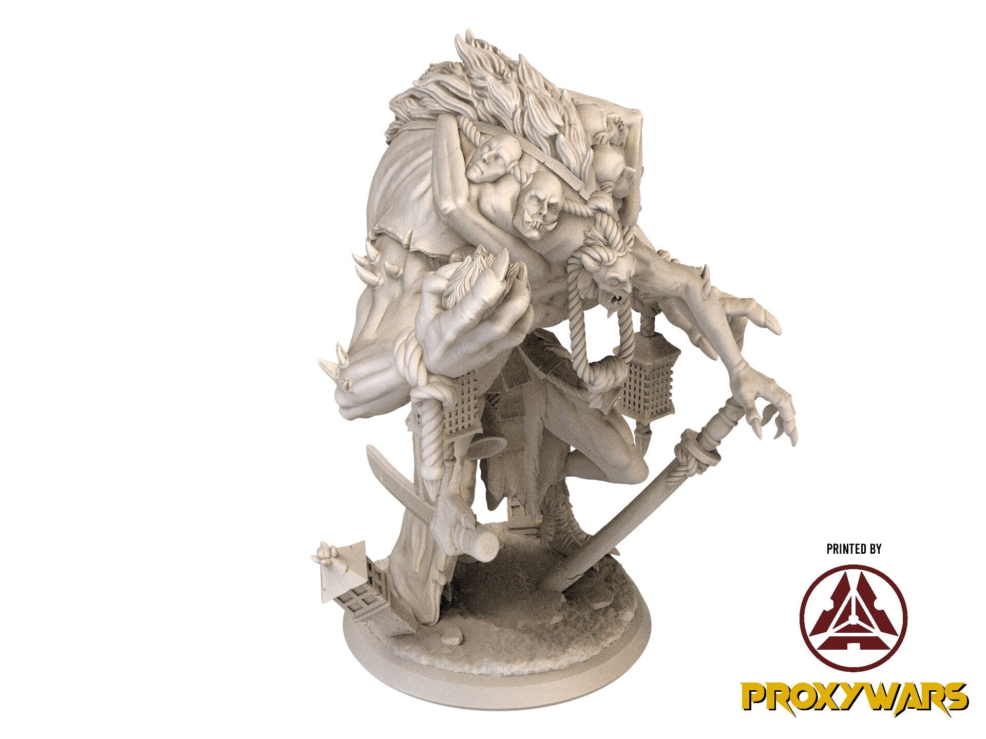 Fists Of Fury - Enemy - Insectoid Oni (Large - 50 mm), Flesh of Gods, for Wargames, Dungeons & Dragons TTRPG