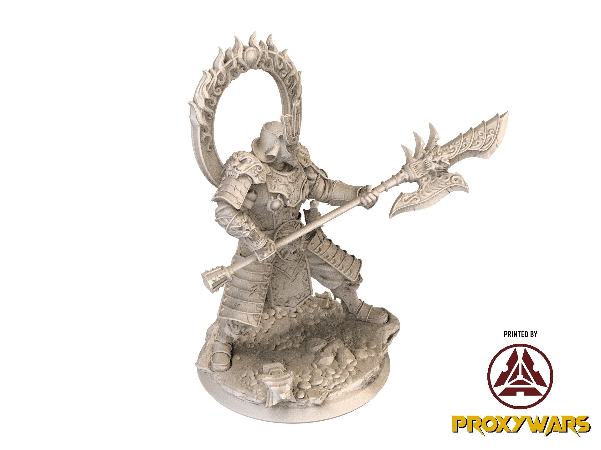Fists Of Fury - Hero - Xu Quin, Skyward Dragon Champion (Medium - 25 mm), Flesh of Gods, for Wargames, Dungeons & Dragons TTRPG
