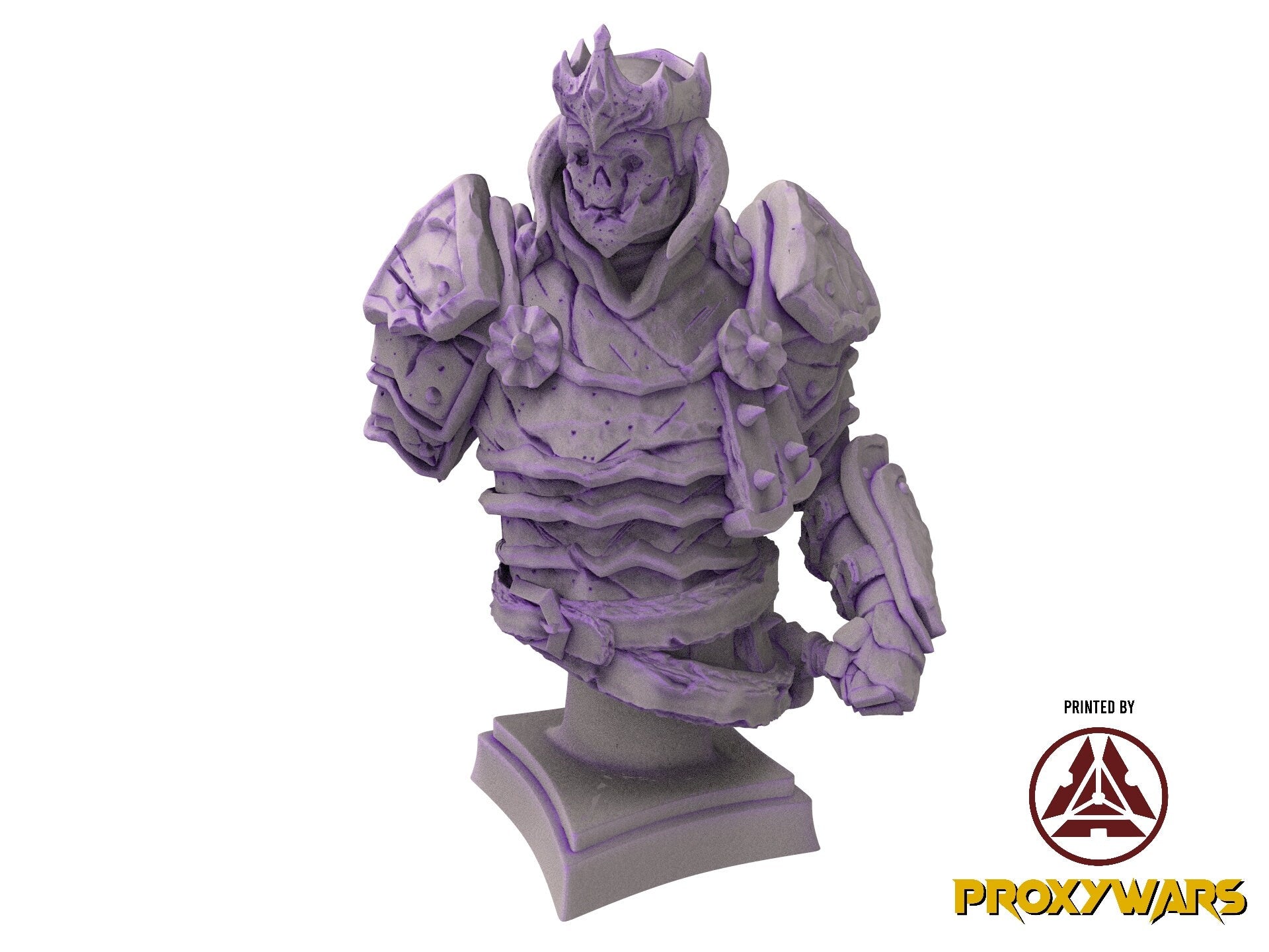 The scourges of war - Bust - Dragonborn Knight, glory and honor, Ennemy, Flesh of Gods, for Wargames, Dungeons & Dragons TTRPG