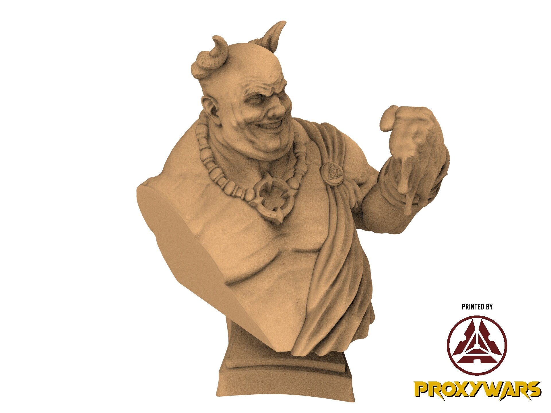Grimoires of madness - Hero - Goatfolk Wizard (25 mm), forbidden magics, Ennemy, Flesh of Gods, for Wargames, Dungeons & Dragons TTRPG
