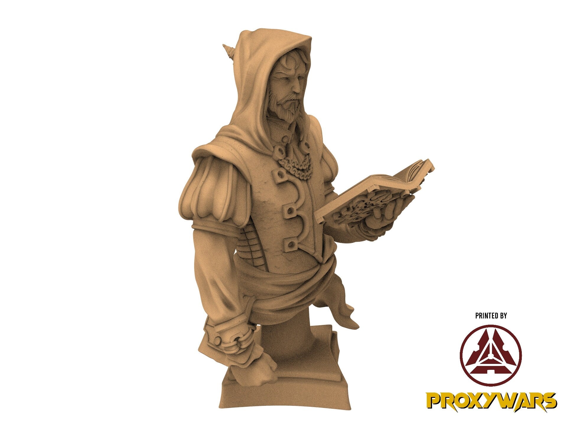 Grimoires of madness - Hero - Goatfolk Wizard (25 mm), forbidden magics, Ennemy, Flesh of Gods, for Wargames, Dungeons & Dragons TTRPG