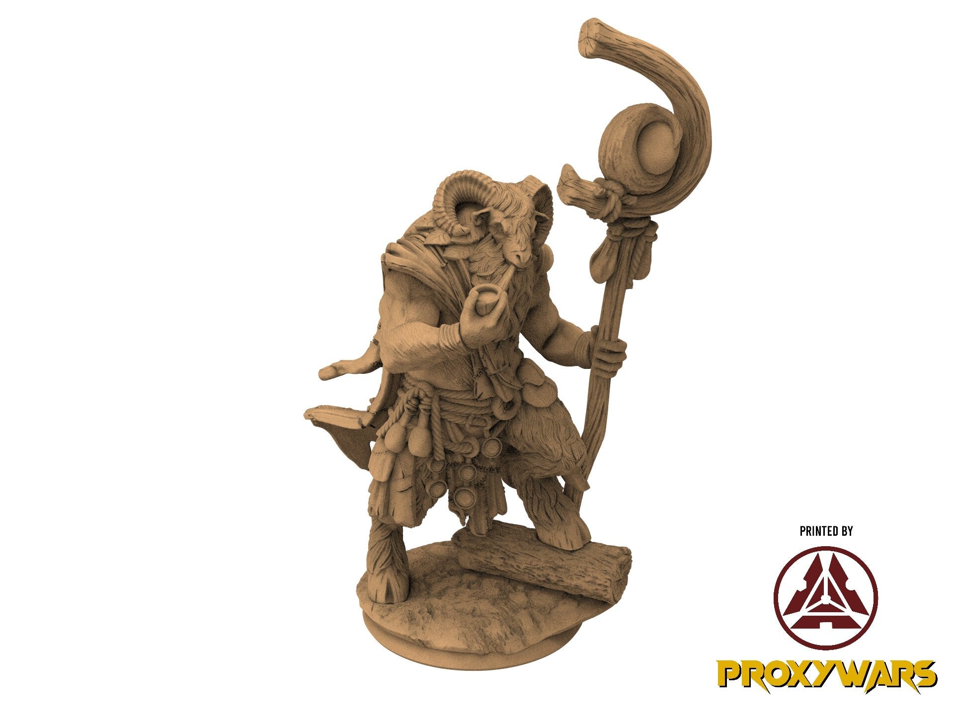 Grimoires of madness - Hero - Firbolg Druid (25 mm), forbidden magics, Ennemy, Flesh of Gods, for Wargames, Dungeons & Dragons TTRPG