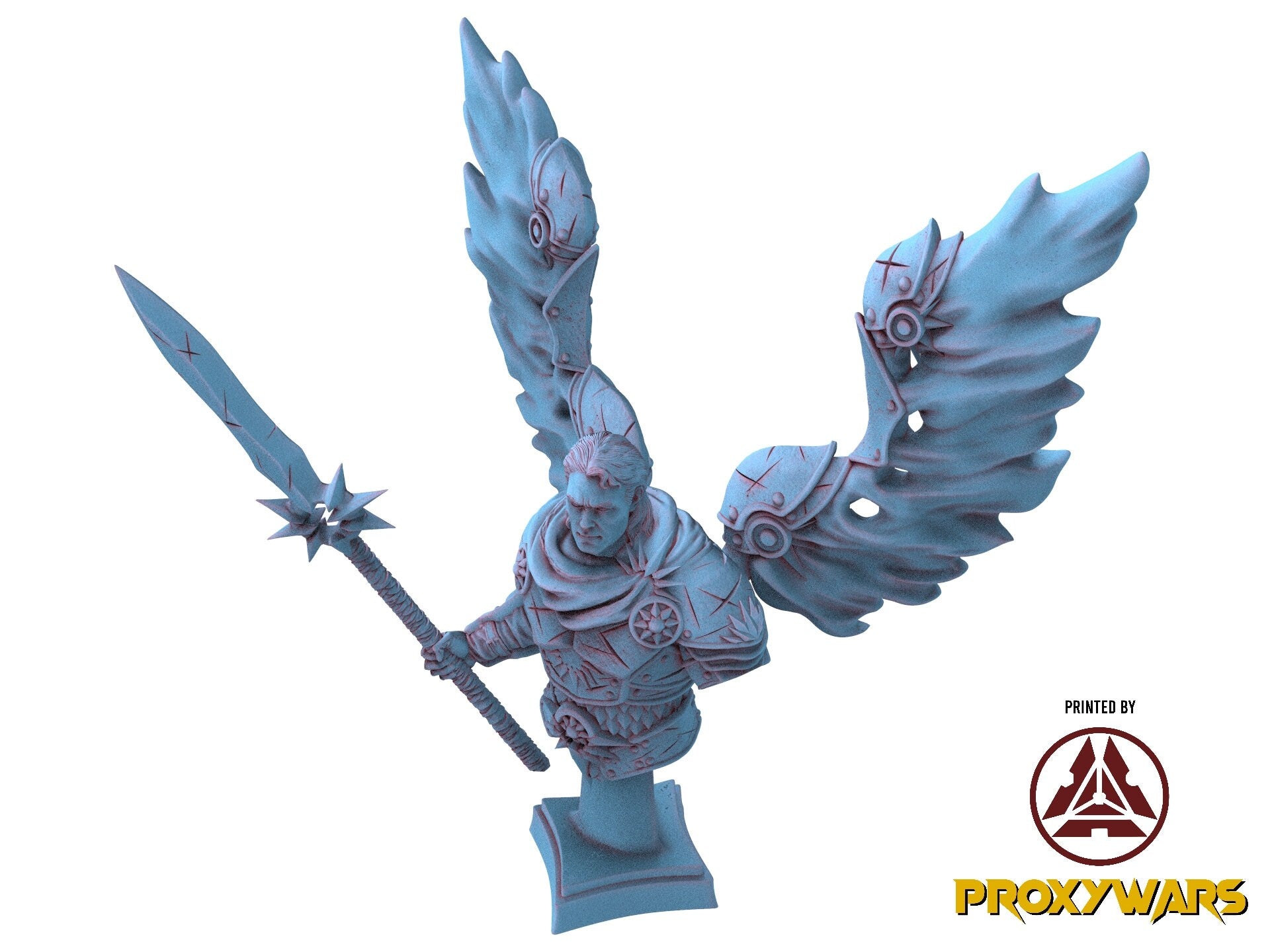 Echoes Of Corruption - Scenery - Demon Statue, light and darkness, Ennemy, Flesh of Gods, for Wargames, Dungeons & Dragons TTRPG