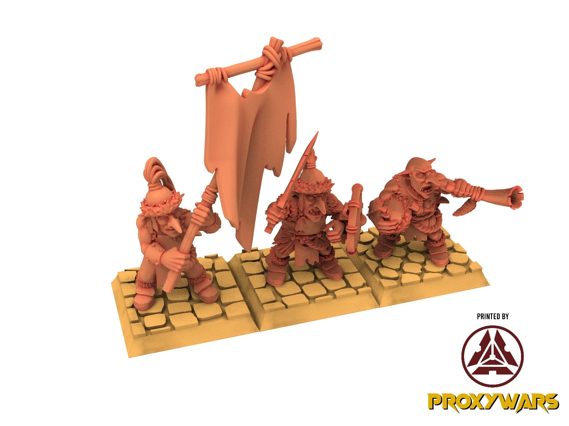 Orc & Goblin - Steppe Goblin Swordmen - The Black horde, usable for Oldhammer, king of wars, 9th age