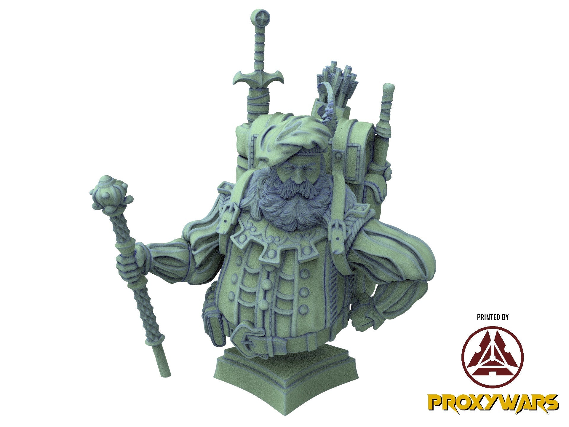 The tribal Gathering - Boss - Nevostodon, fierce and proud warriors, Ennemy, Flesh of Gods, for Wargames, Dungeons & Dragons TTRPG