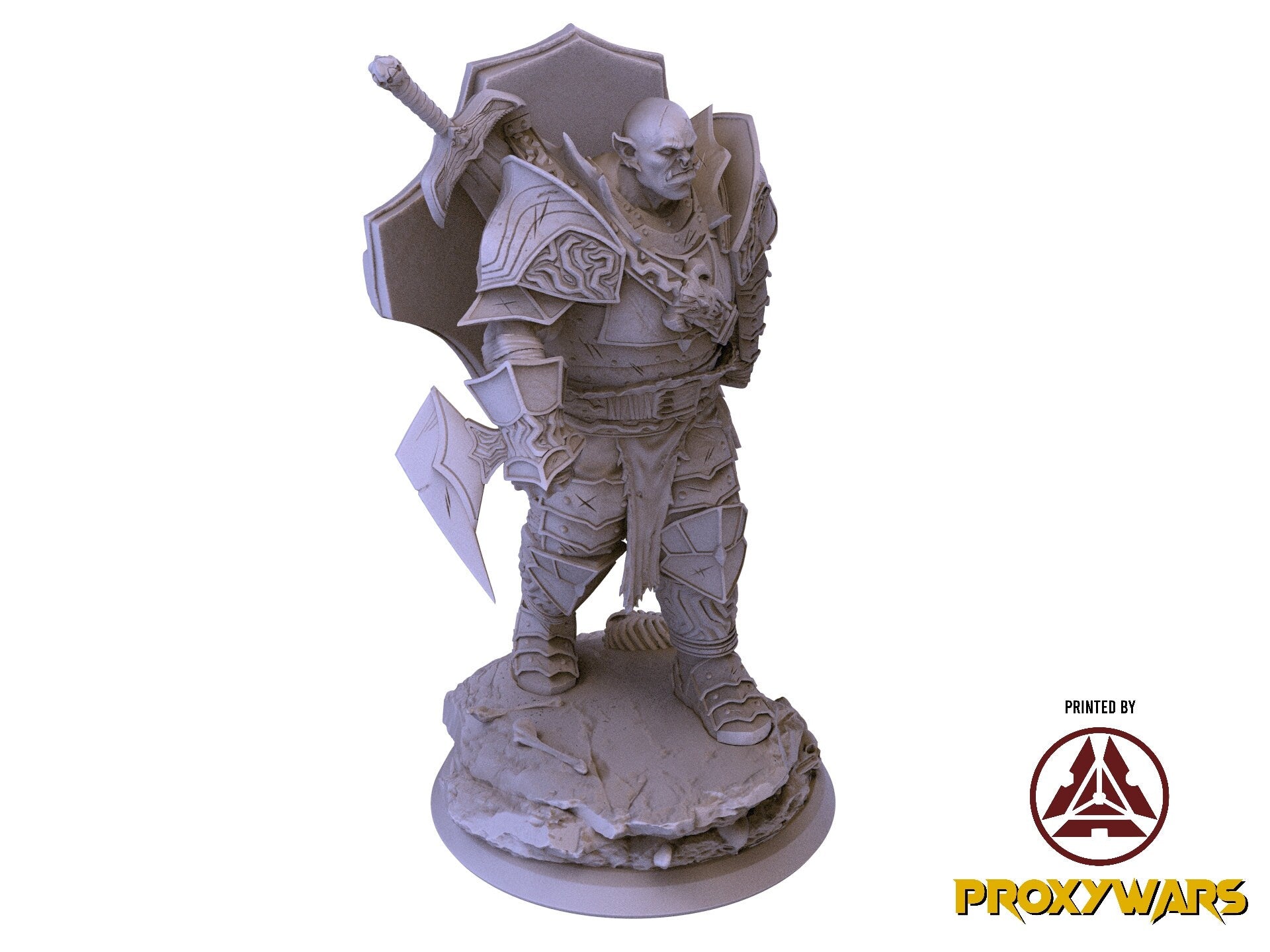 The Crimson Calamity - Enemy - Krughor, Harbinger Of Death, Flesh of Gods, for Wargames, Dungeons & Dragons TTRPG