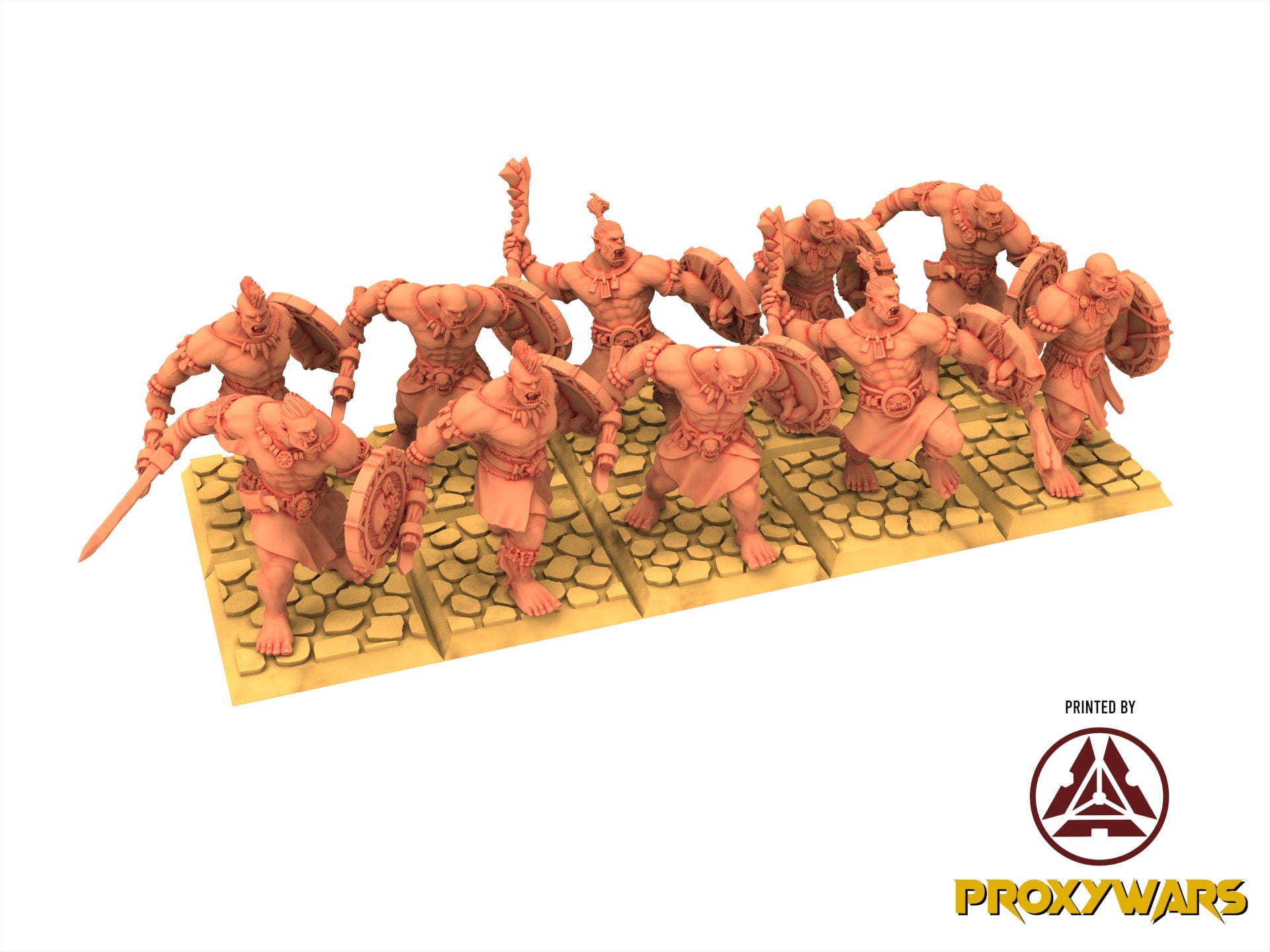 Orc & Goblin - Salanaar Orc Warriors V2, utilisables pour Oldhammer, king of wars, 9th age