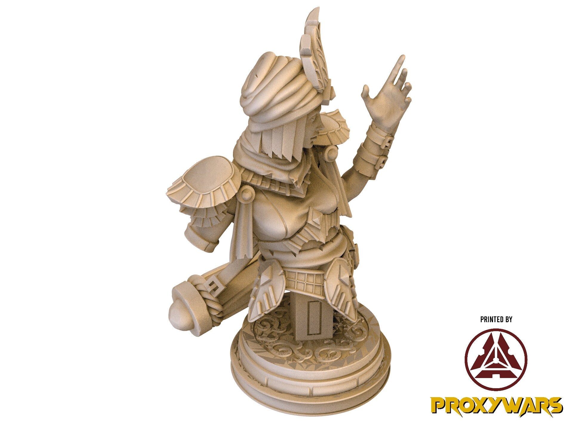 The Silent Sands - Enemy - Buried Golem 01 (50 mm), Awakened Shadow Flesh of Gods, for Wargames, Dungeons & Dragons TTRPG