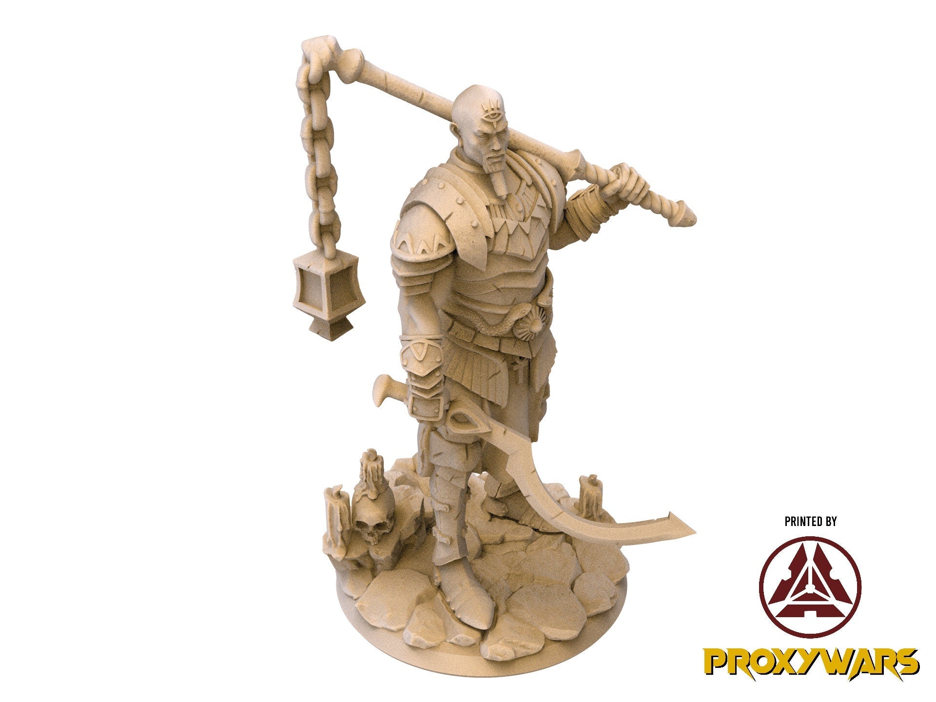 The Silent Sands - Hero - Rhazir, The Silent Blade (25 mm), Awakened Shadow Flesh of Gods, for Wargames, Dungeons & Dragons TTRPG