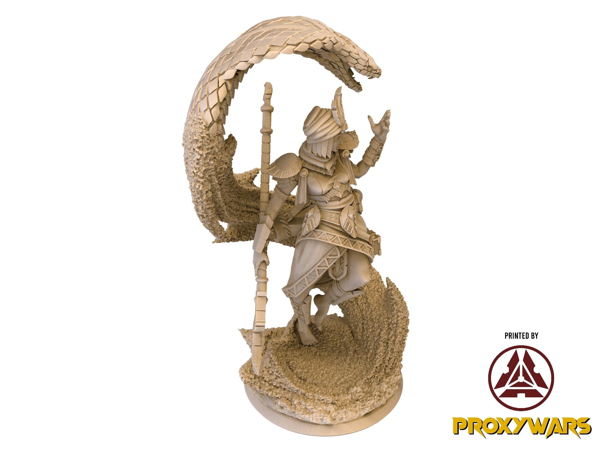 The Silent Sands - Enemy - The Sand Siren, Ghost Bard (25 mm), Awakened Shadow Flesh of Gods, for Wargames, Dungeons & Dragons TTRPG