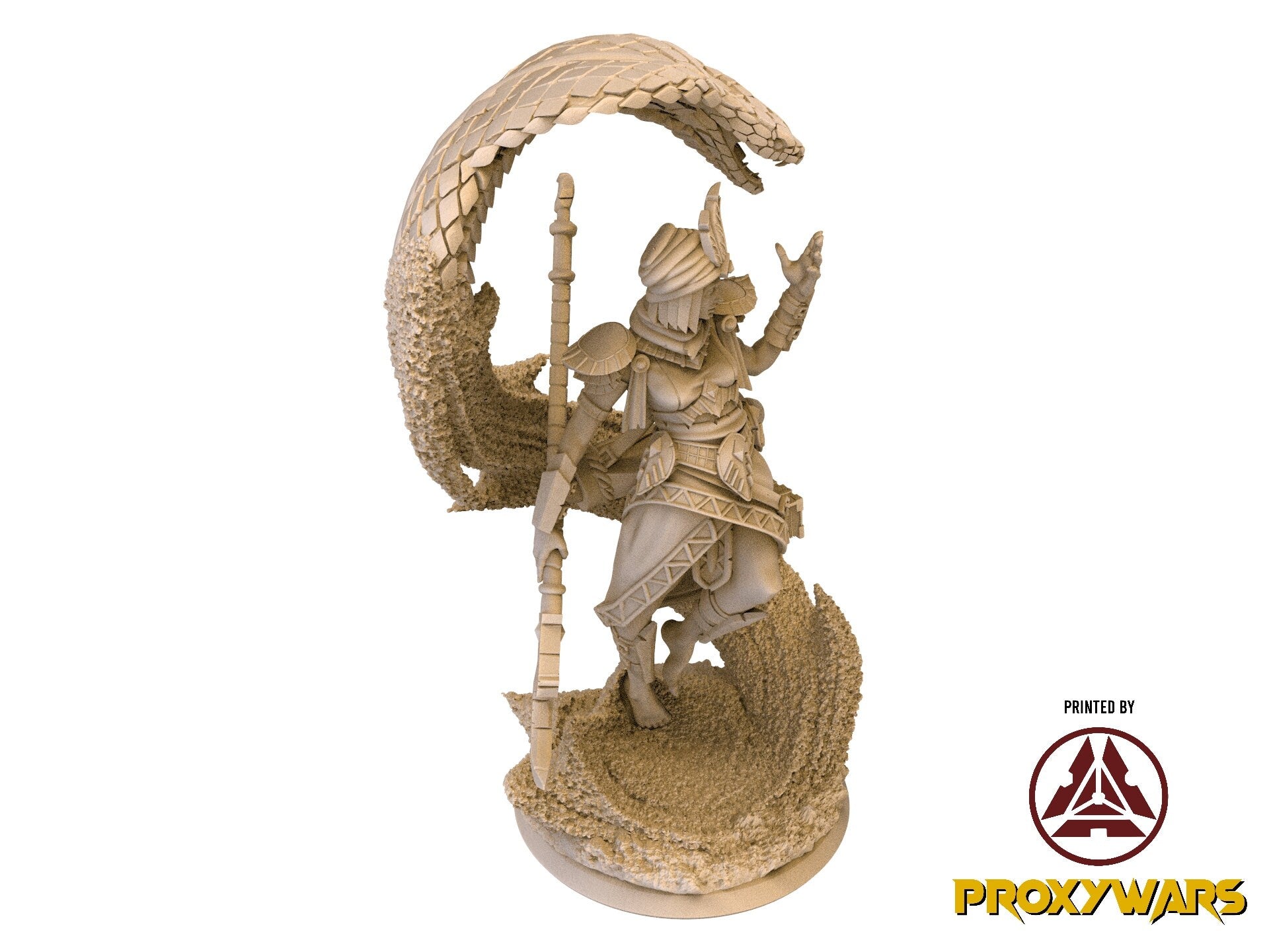 The Silent Sands - Enemy - The Buried King (75 mm), Awakened Shadow Flesh of Gods, for Wargames, Dungeons & Dragons TTRPG