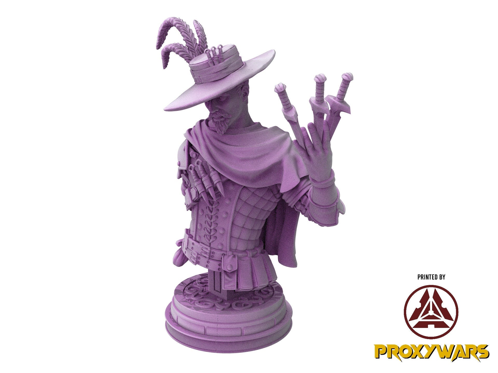 The Untamed Frontier - Bust - Elara, The Clockwork Huntress, Spectral war, Flesh of Gods, for Wargames, Dungeons & Dragons TTRPG