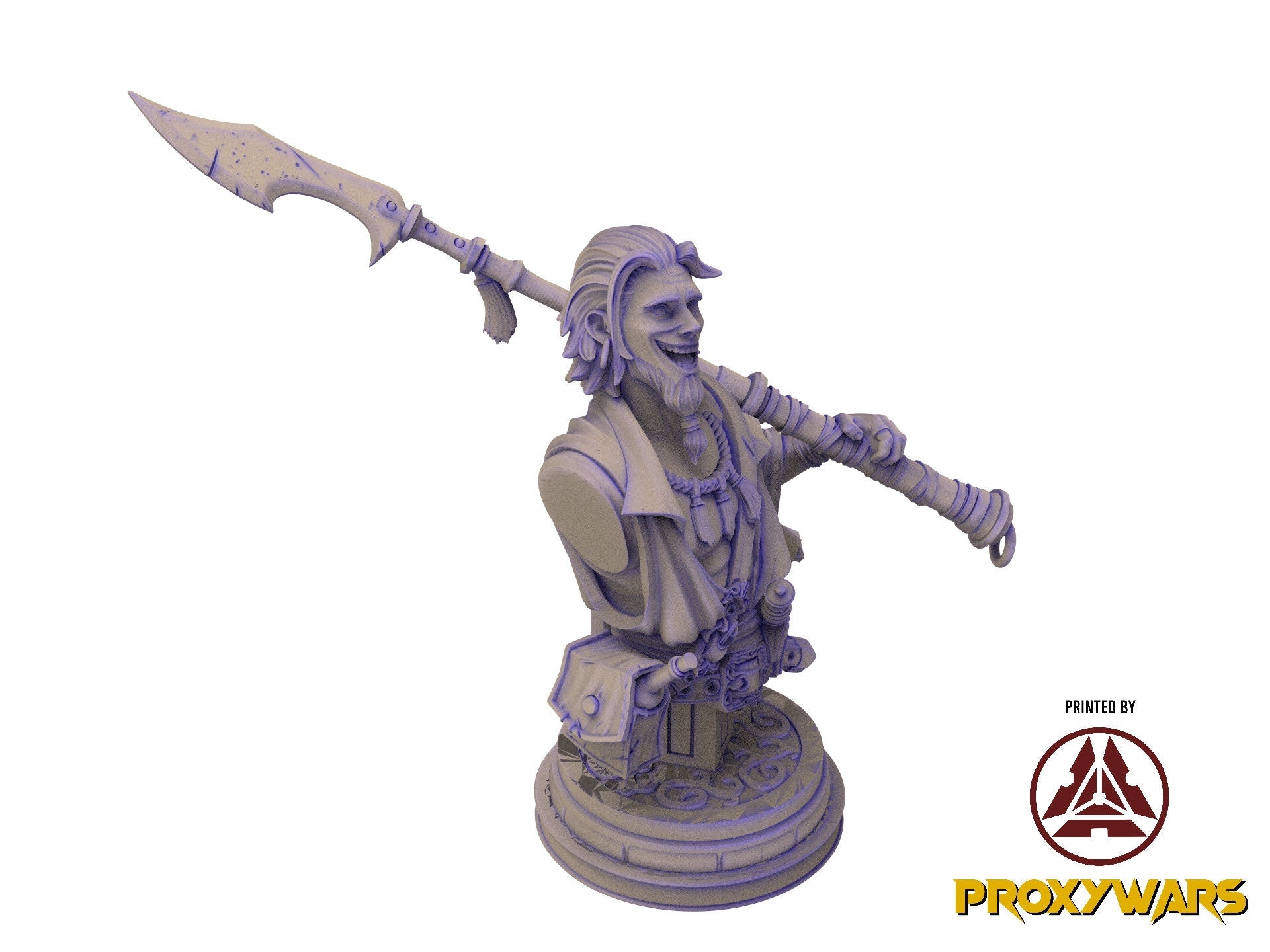 The Eternal Storm - Bust - Admiral Silvyr Reynan, quest for glory, Flesh of Gods, for Wargames, Dungeons & Dragons TTRPG
