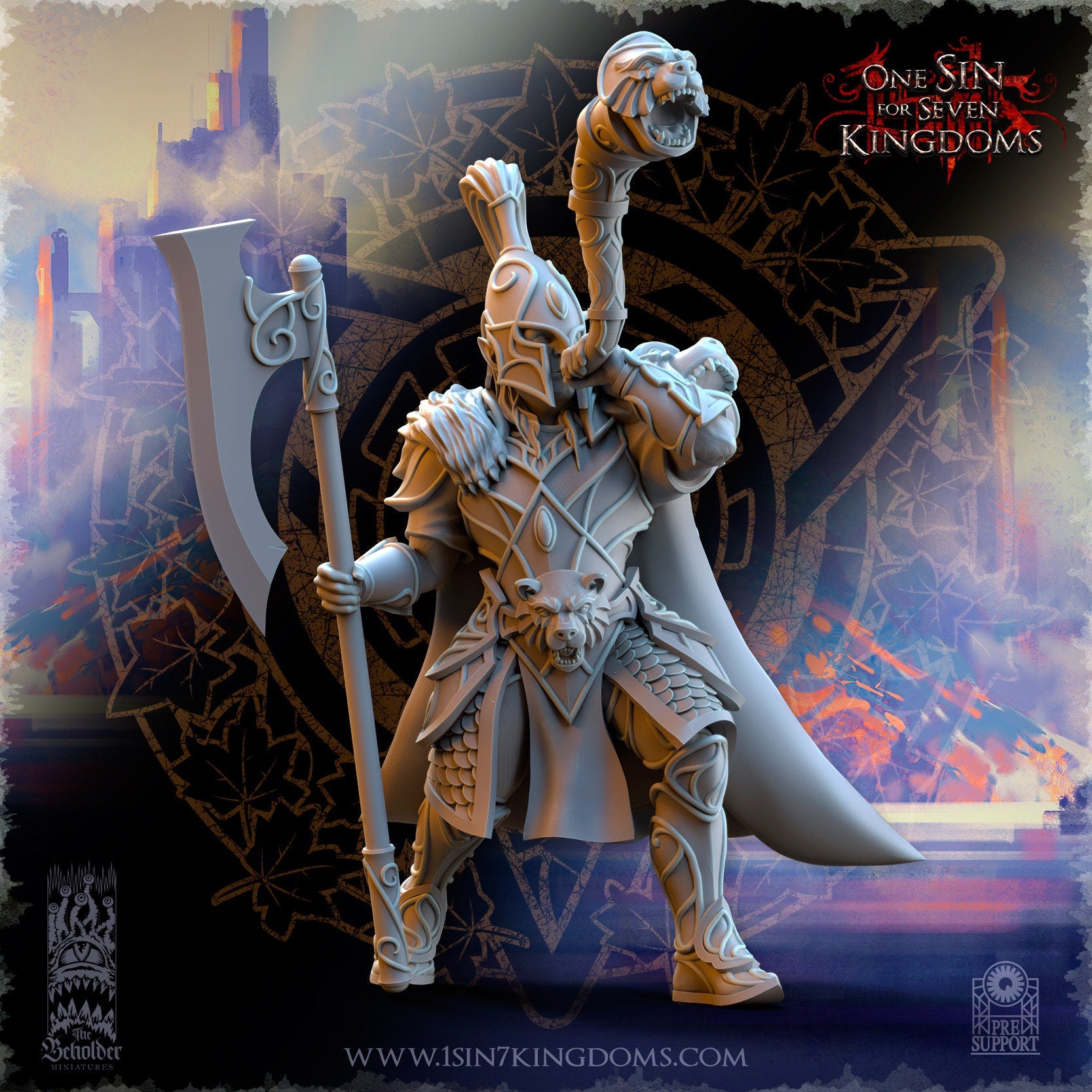 Hight Elves - Silvermoor - Bear Guardians, Fantasy elves, usable for 9th Age, Fantasy Battle, Oldhammer, King of war
