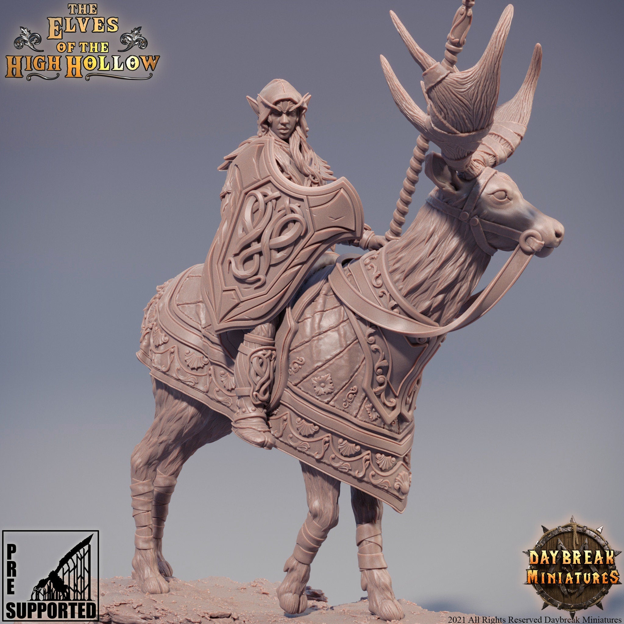 The Elves of the High Hollow - Faeren the Farseeing, quest for glory, DayBreak Miniatures, for Wargames, Dungeons & Dragons TTRPG