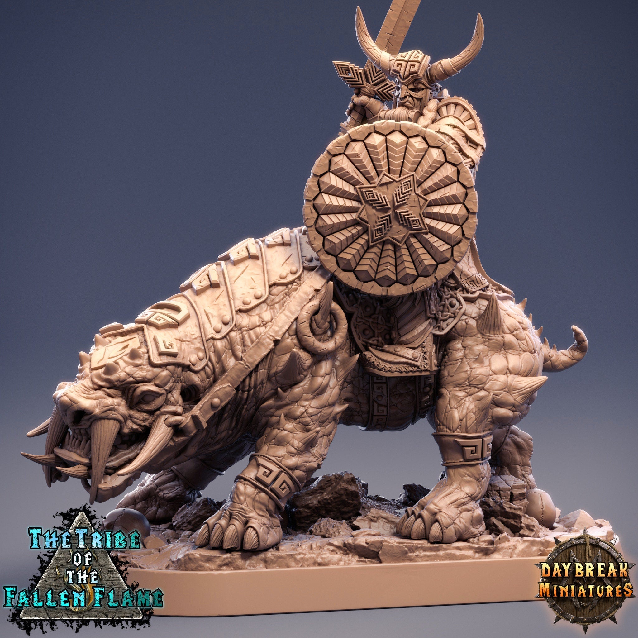 The Tribe Of The Fallen Flame - Nivali Thundercut, quest for glory, DayBreak Miniatures, for Wargames, Dungeons & Dragons TTRPG