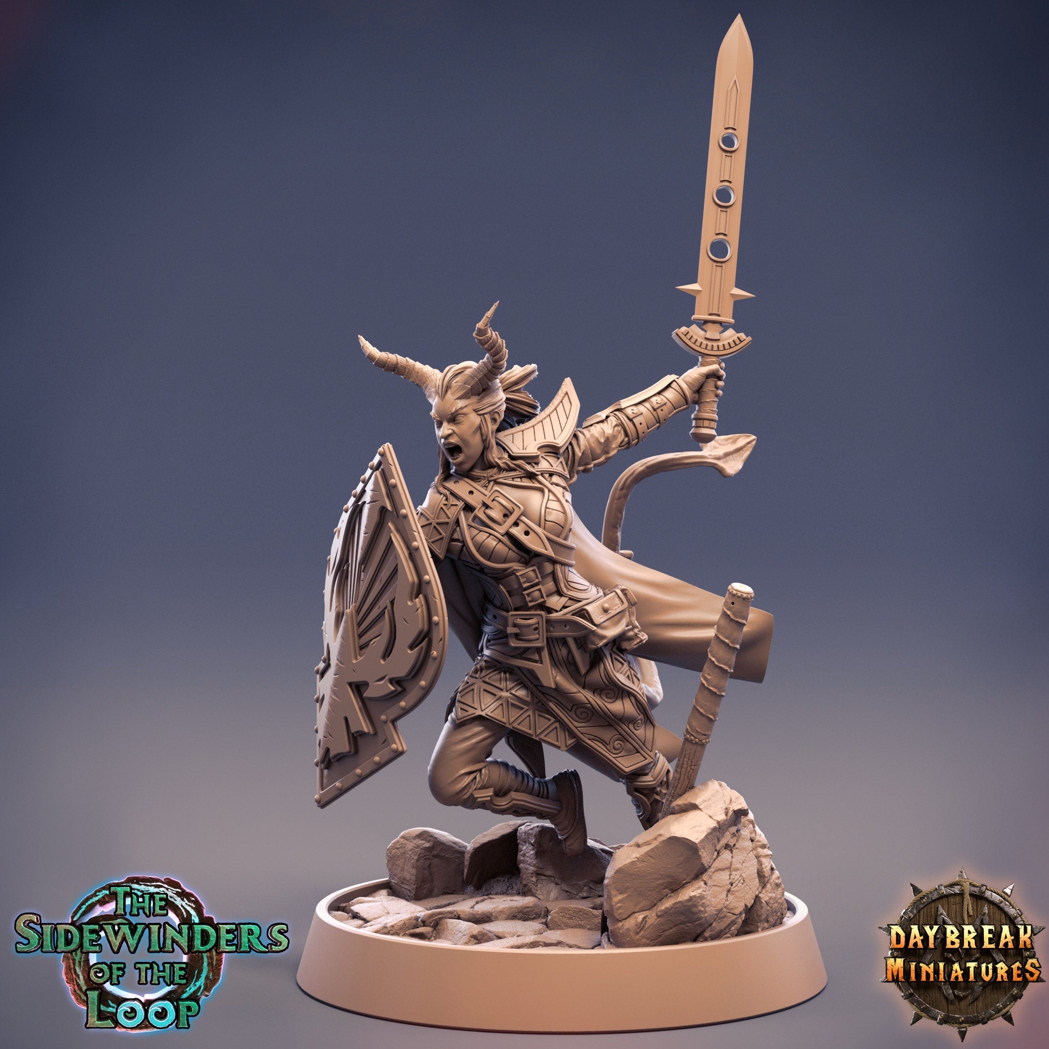 Tieflings The Sidewinders of the Loop - Noosher Neverprey, quest for glory, DayBreak Miniatures, for Wargames, Dungeons & Dragons TTRPG