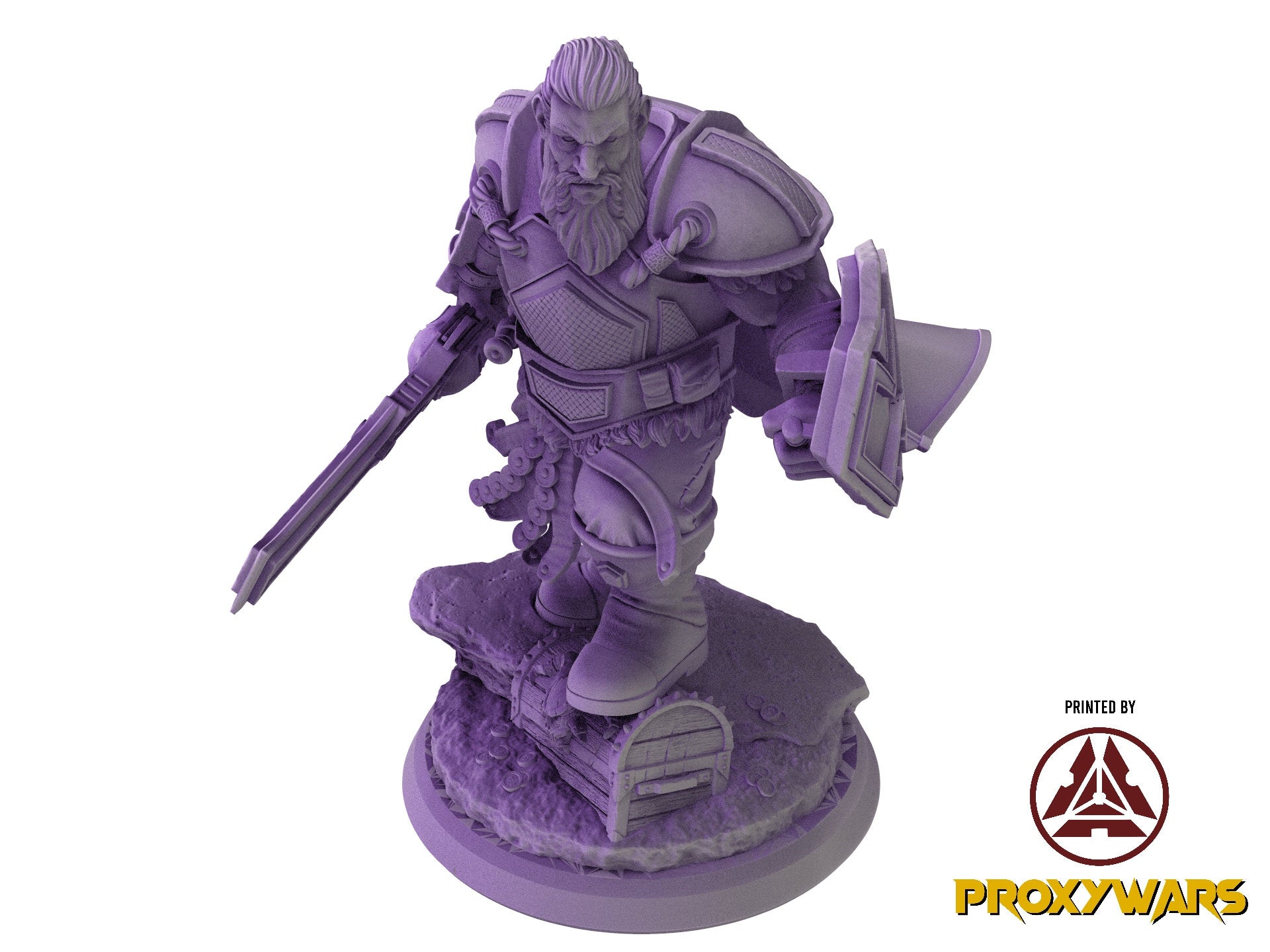 Welcome Back - Enemy - The Lake Knight (25 mm), quest for glory, Flesh of Gods, for Wargames, Dungeons & Dragons TTRPG