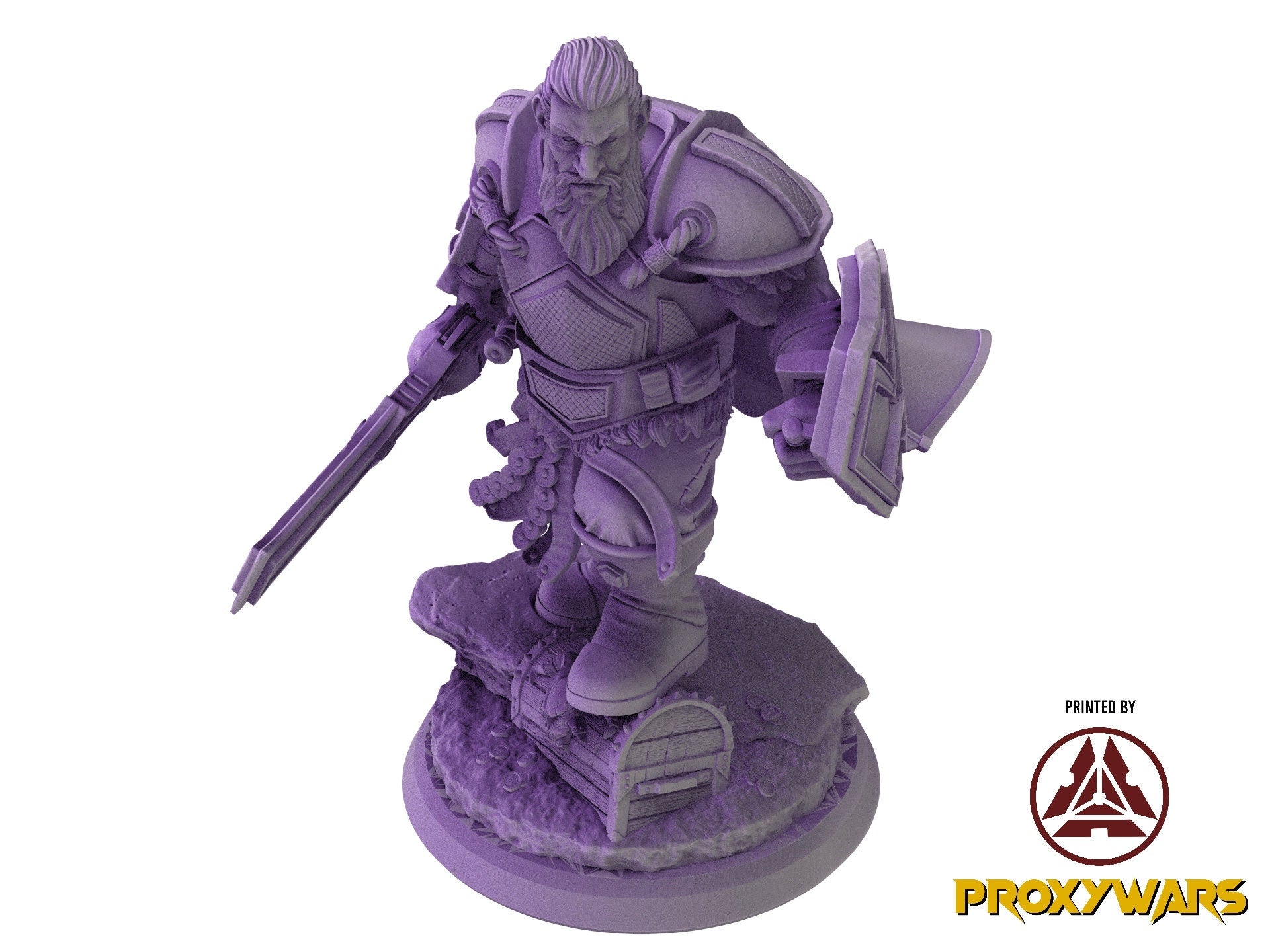 Welcome Back - Enemy - Fire Genasi (Medium - 25 mm), quest for glory, Flesh of Gods, for Wargames, Dungeons & Dragons TTRPG