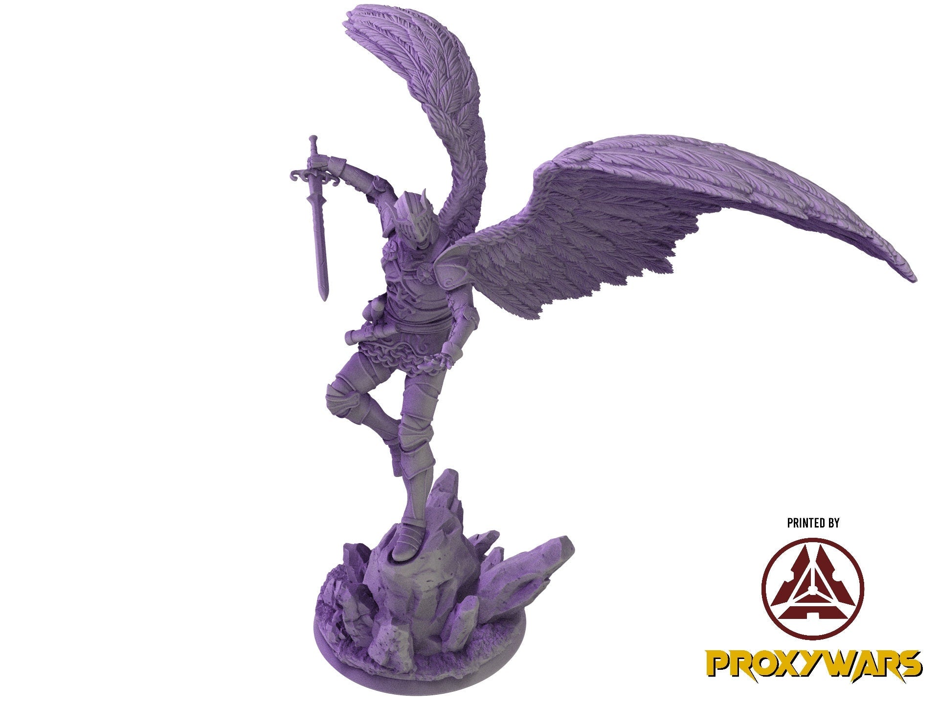 Welcome Back - Enemy - Exiled Knight (Medium - 25 mm), quest for glory, Flesh of Gods, for Wargames, Dungeons & Dragons TTRPG
