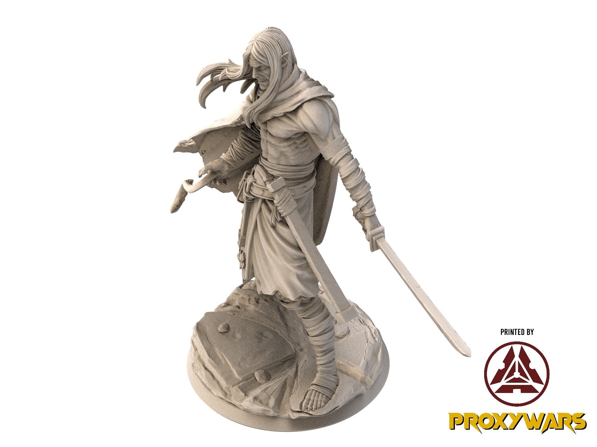 Fists Of Fury - Hero - Akira, Arcane Fist Monk (Medium - 25 mm), Flesh of Gods, for Wargames, Dungeons & Dragons TTRPG