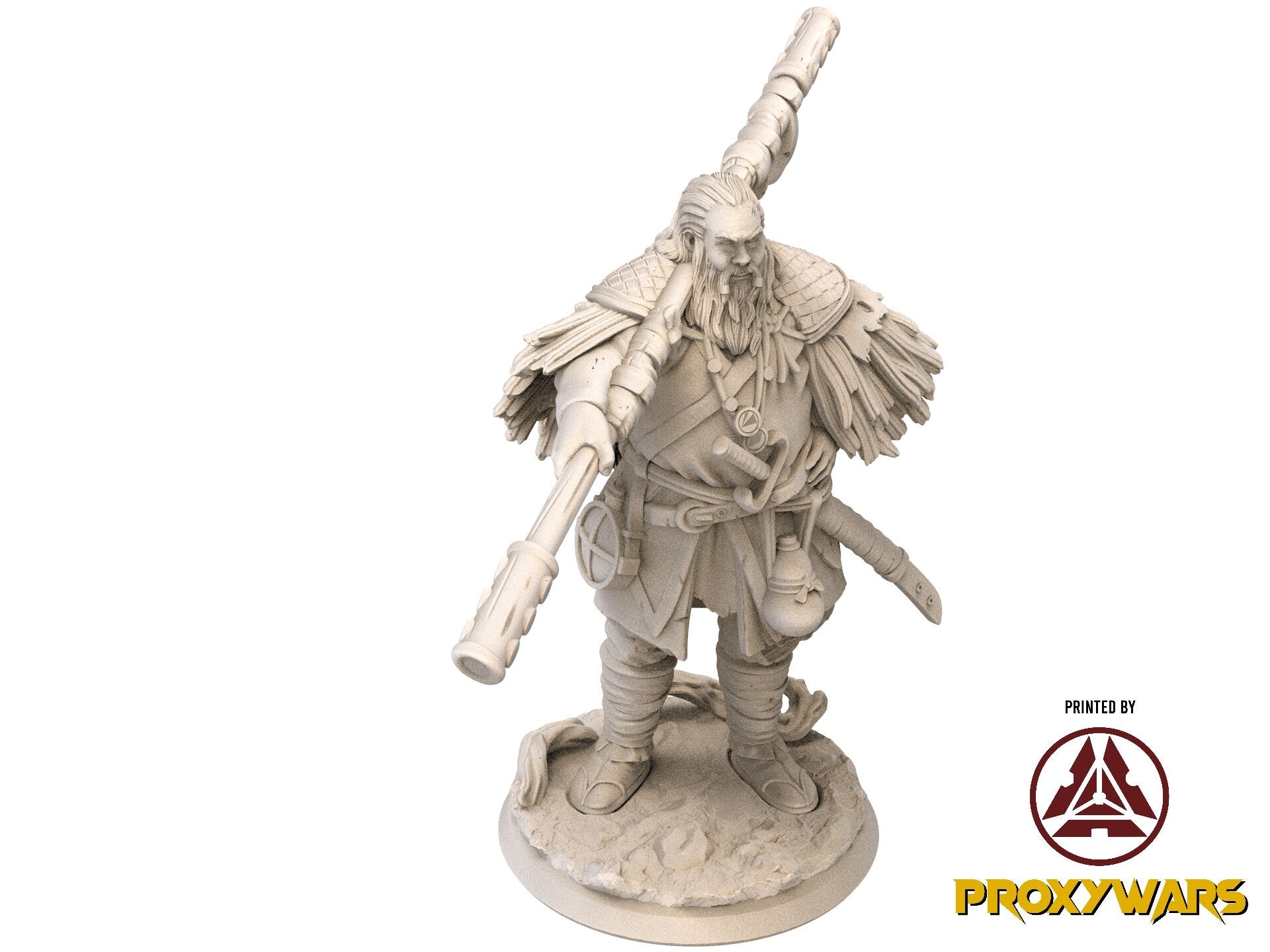Fists Of Fury - Hero - Polly, Masterless Warrior (Medium - 25 mm), Flesh of Gods, for Wargames, Dungeons & Dragons TTRPG
