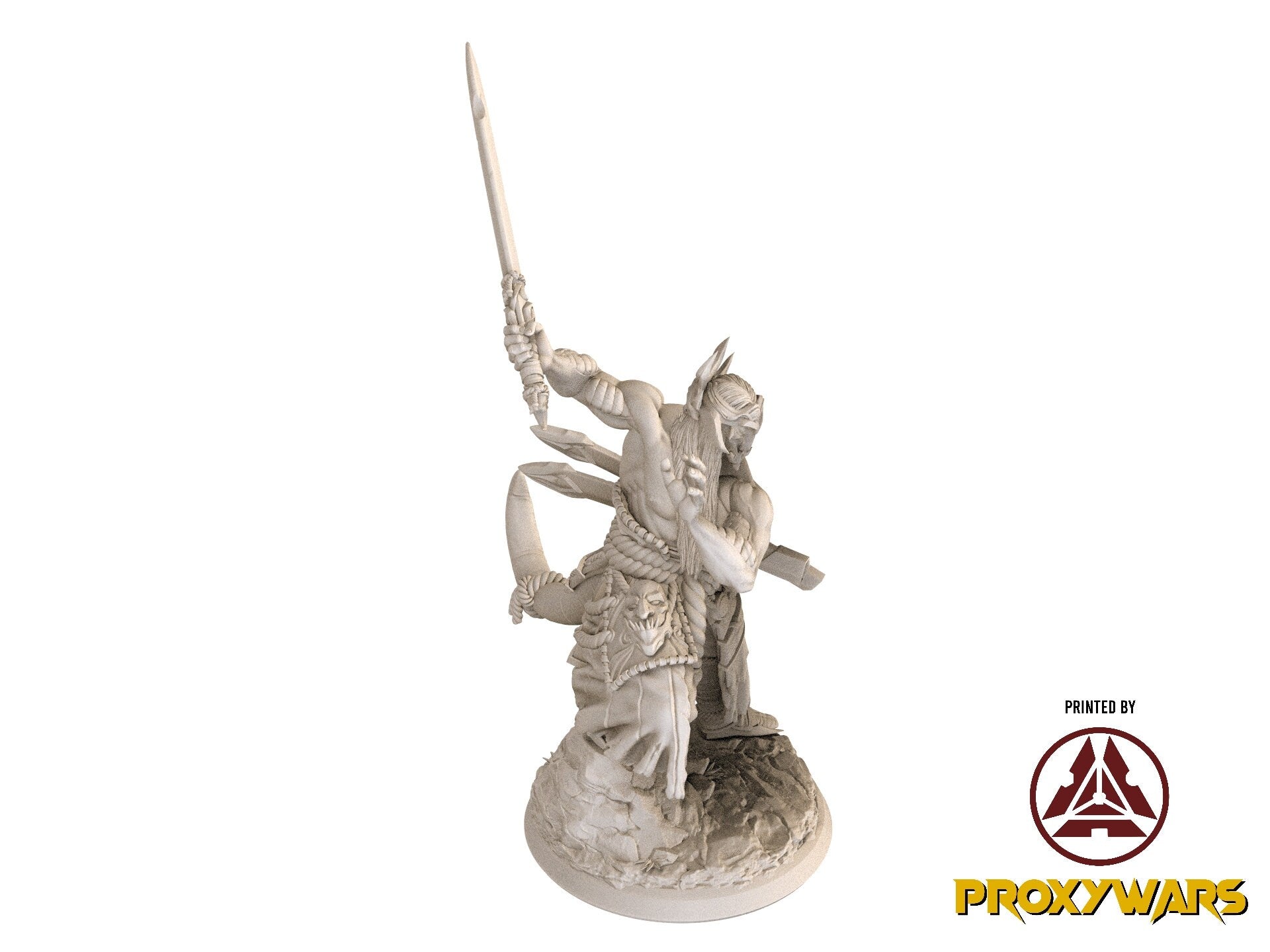 Fists Of Fury - Hero - Polly, Suke, Wandering Sword 75mm, Flesh of Gods, for Wargames, Dungeons & Dragons TTRPG