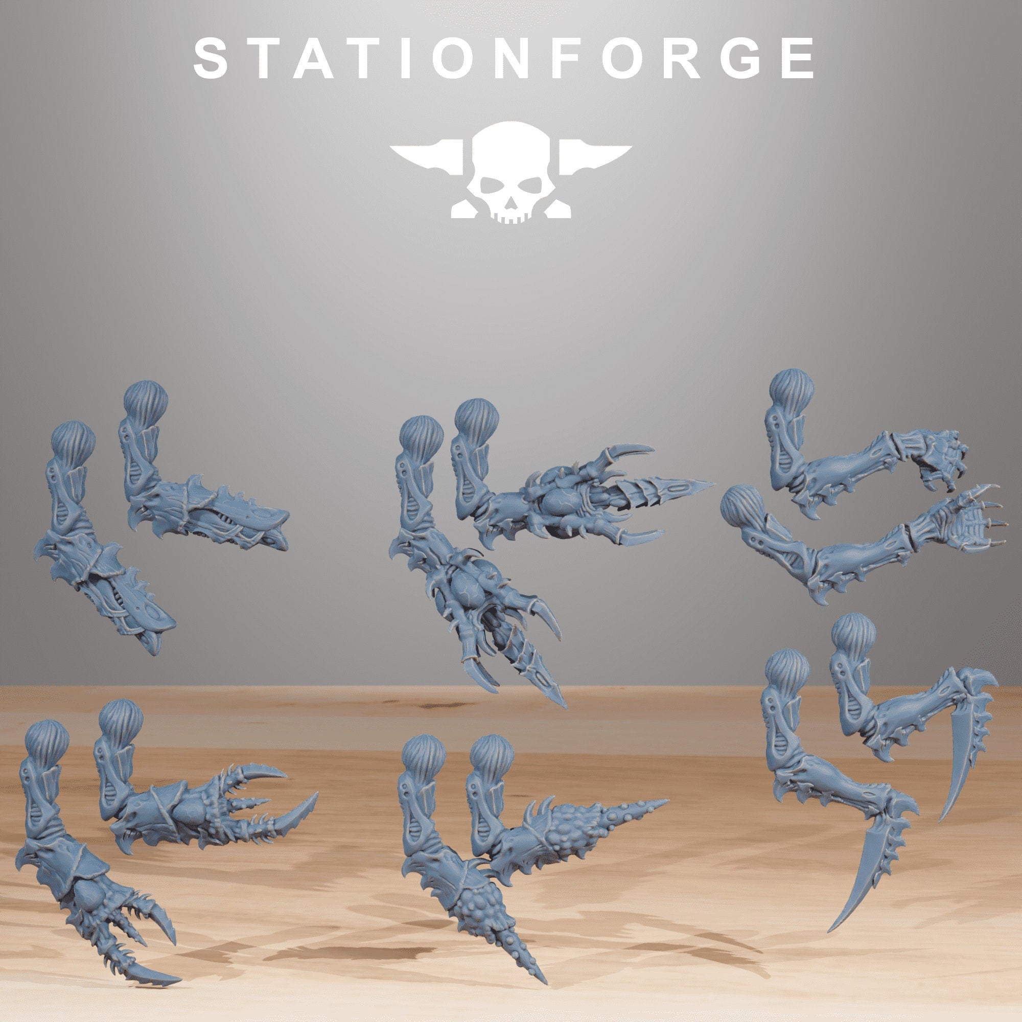 Fukai - Xenarid Devourers, mechanized infantry, post apocalyptic empire, usable for tabletop wargame.